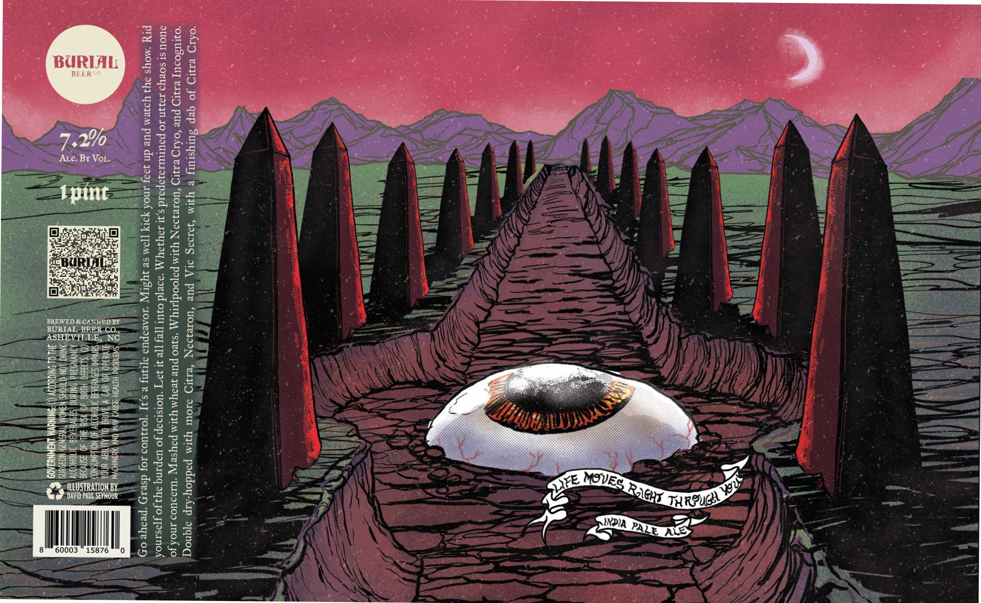 Skillet Donut by Burial Beer Co. - beer label