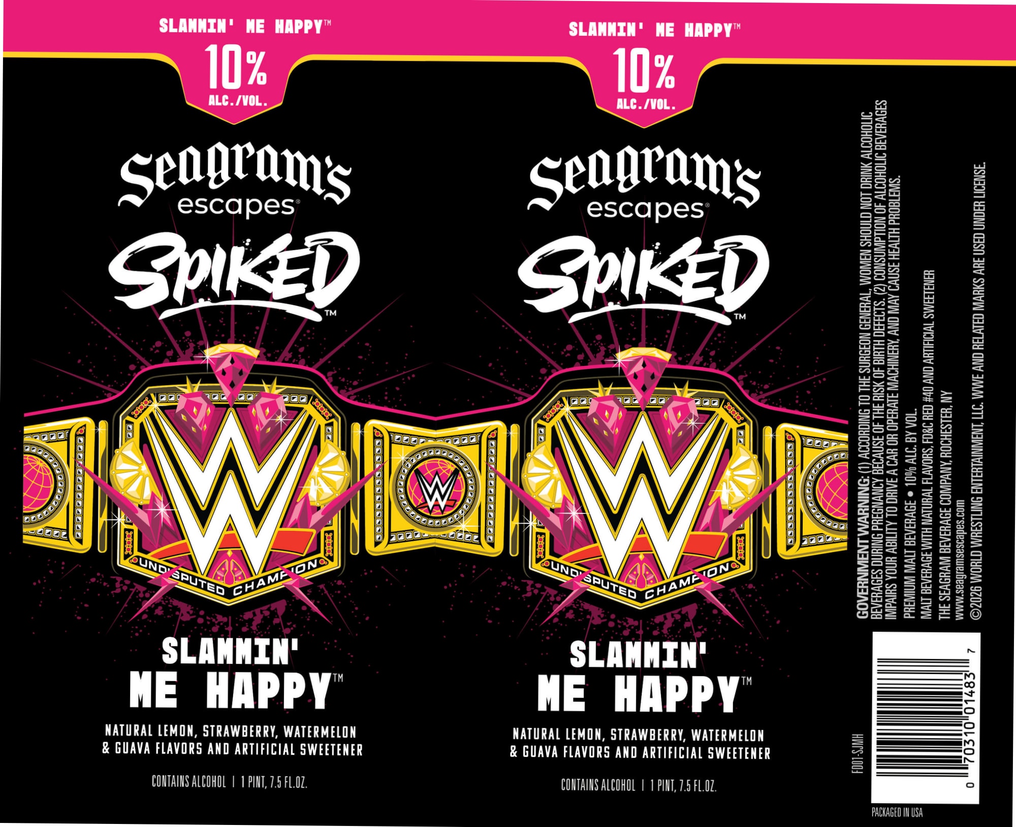 Slammin’ Me Happy by Seagram’s Escapes - beer label