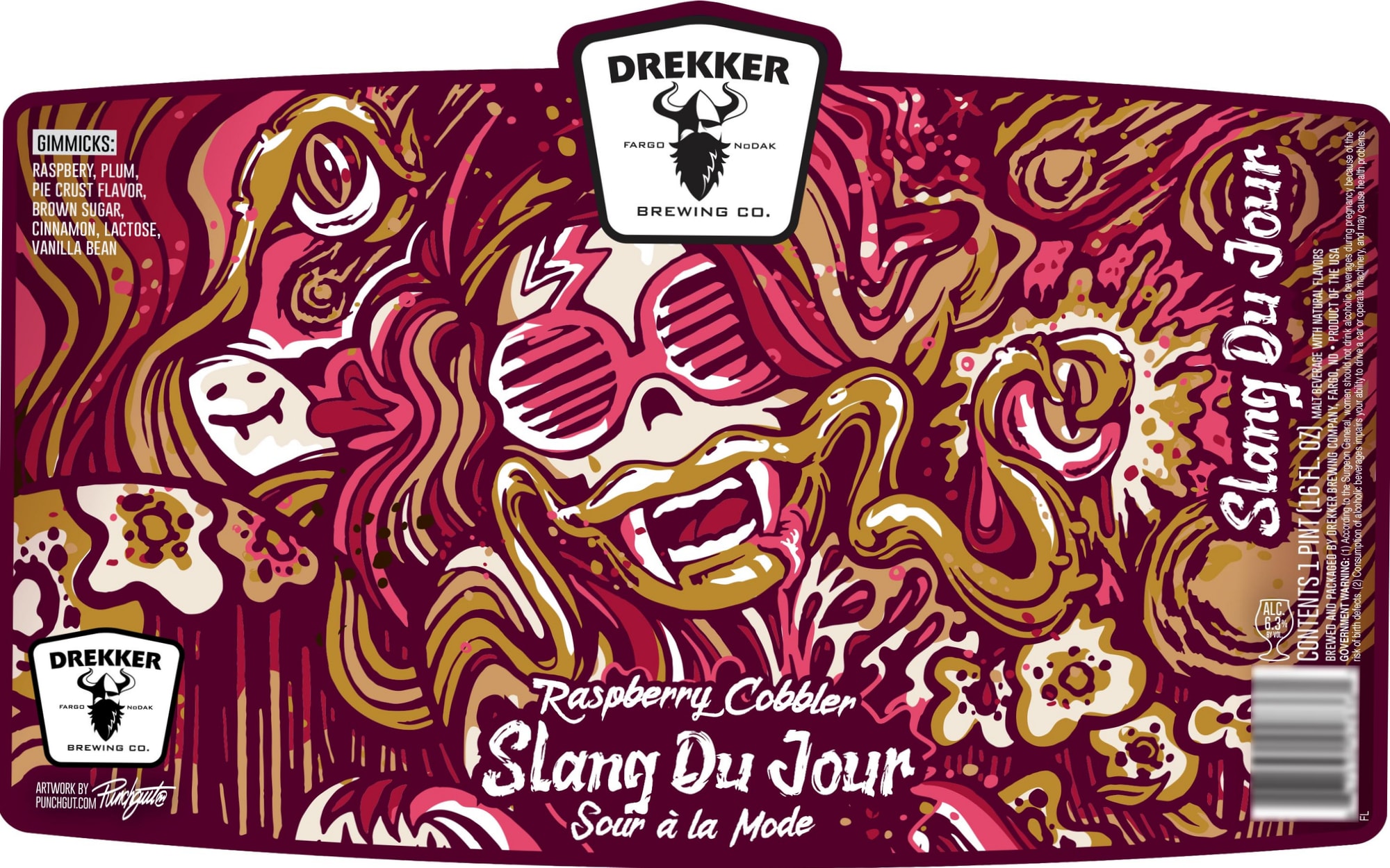 Slang Du Jour by Drekkker Brewing Co. - beer label