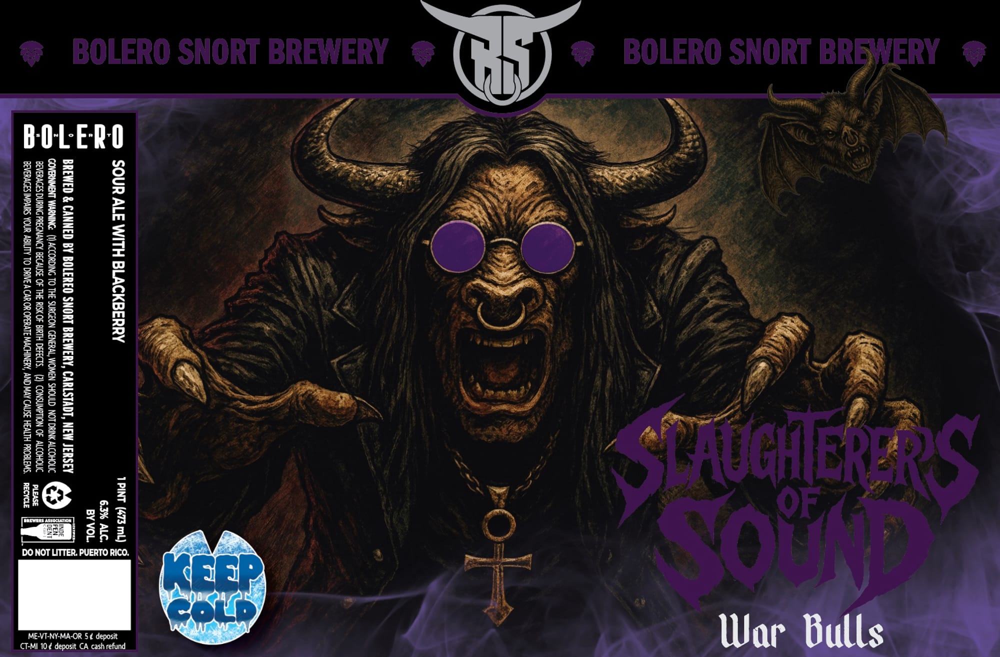 Slaughterer’s of War Bulls by Bolero Short Brewery - beer label
