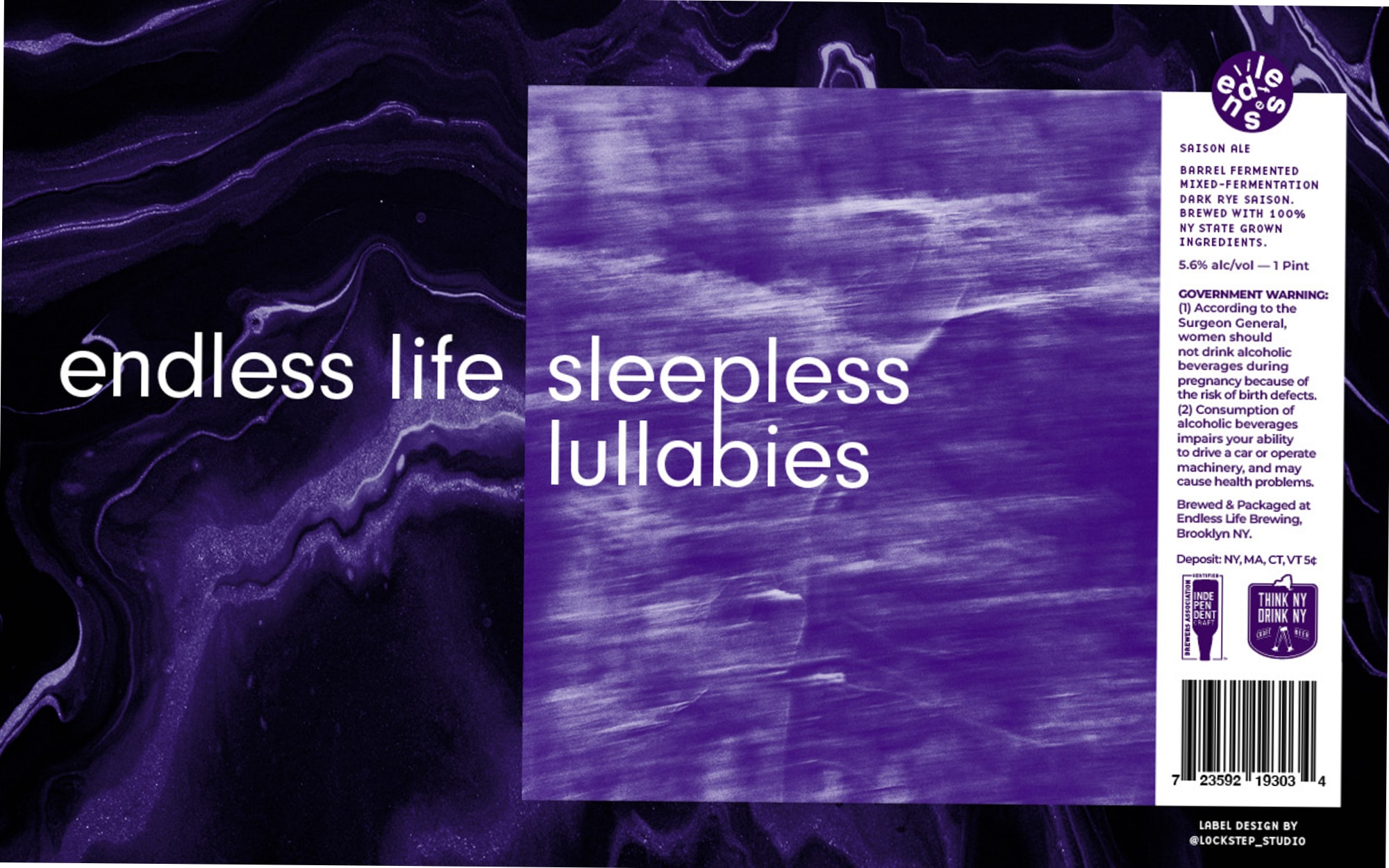 Sleepless Lullabies by Endless Life Brewing - beer label