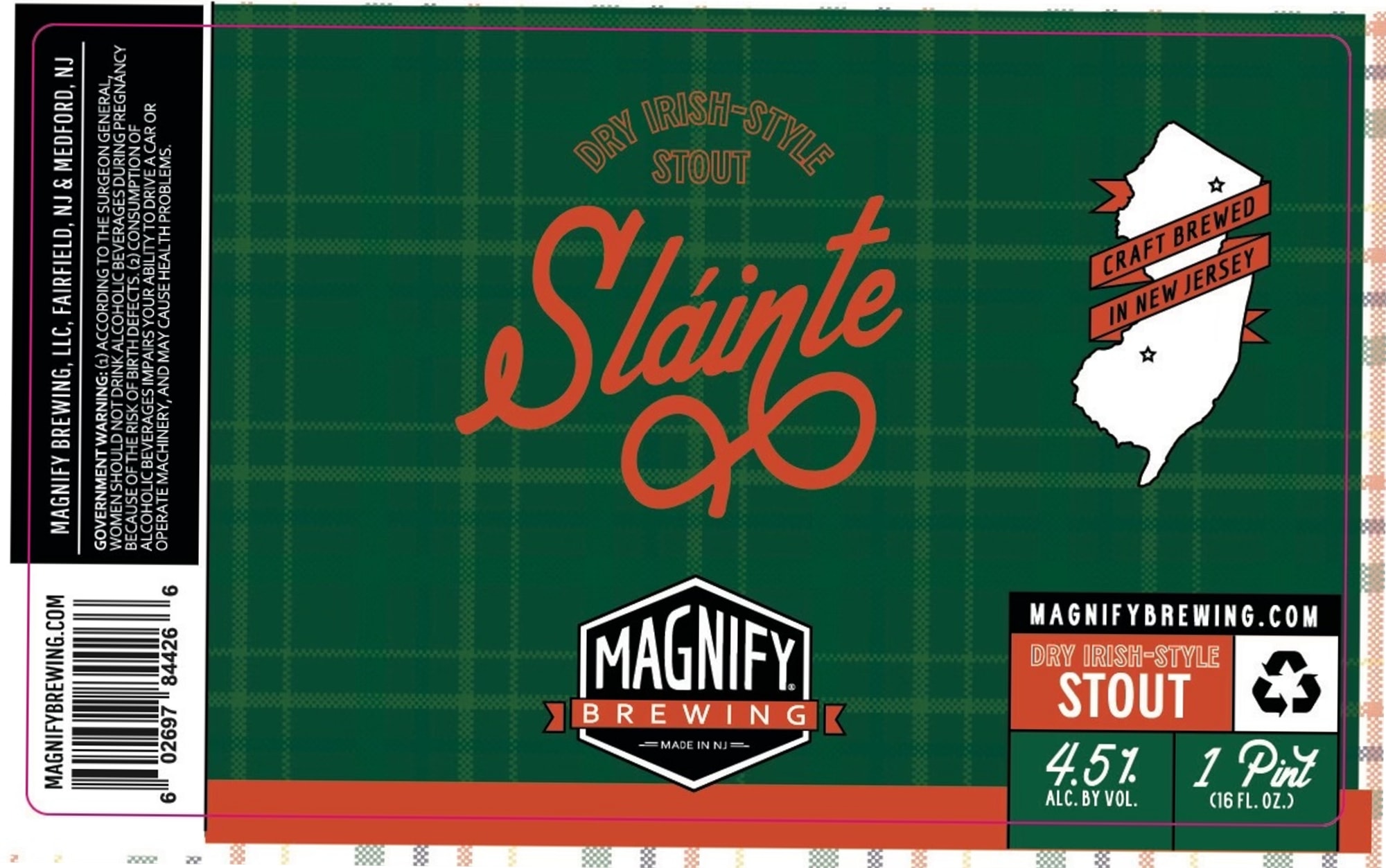 Sláinte by Magnify Brewing - beer label
