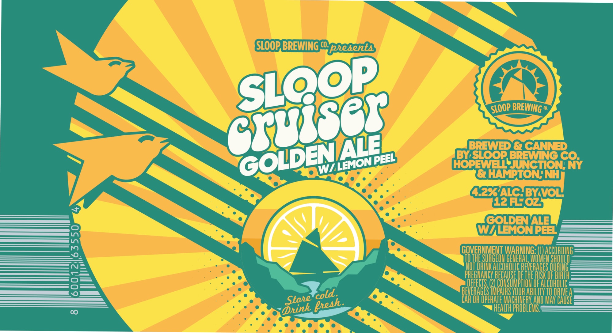 Sloop Cruiser by Sloop Brewing Co. - beer label