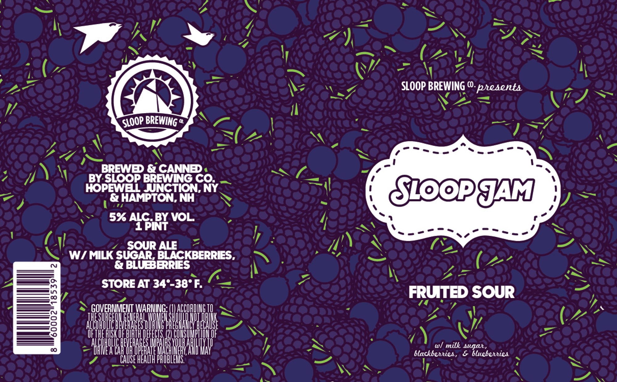 Sloop Jam by Sloop Brewing - beer label