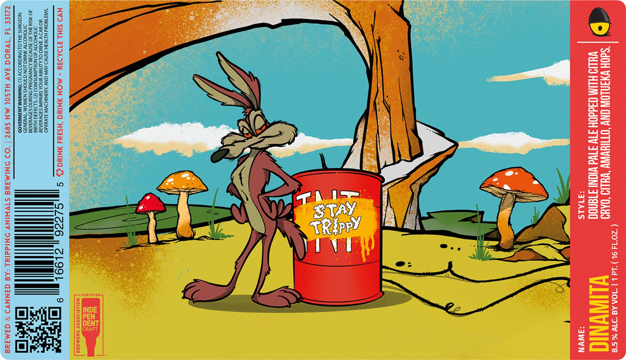 Dinamita by Tripping Animals Brewing Co. - beer label