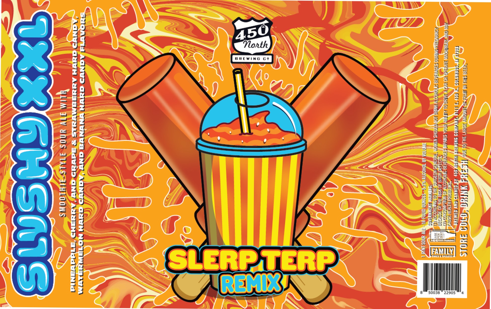 Slurp Terp Remix by 450 North Brewing Co. - beer label