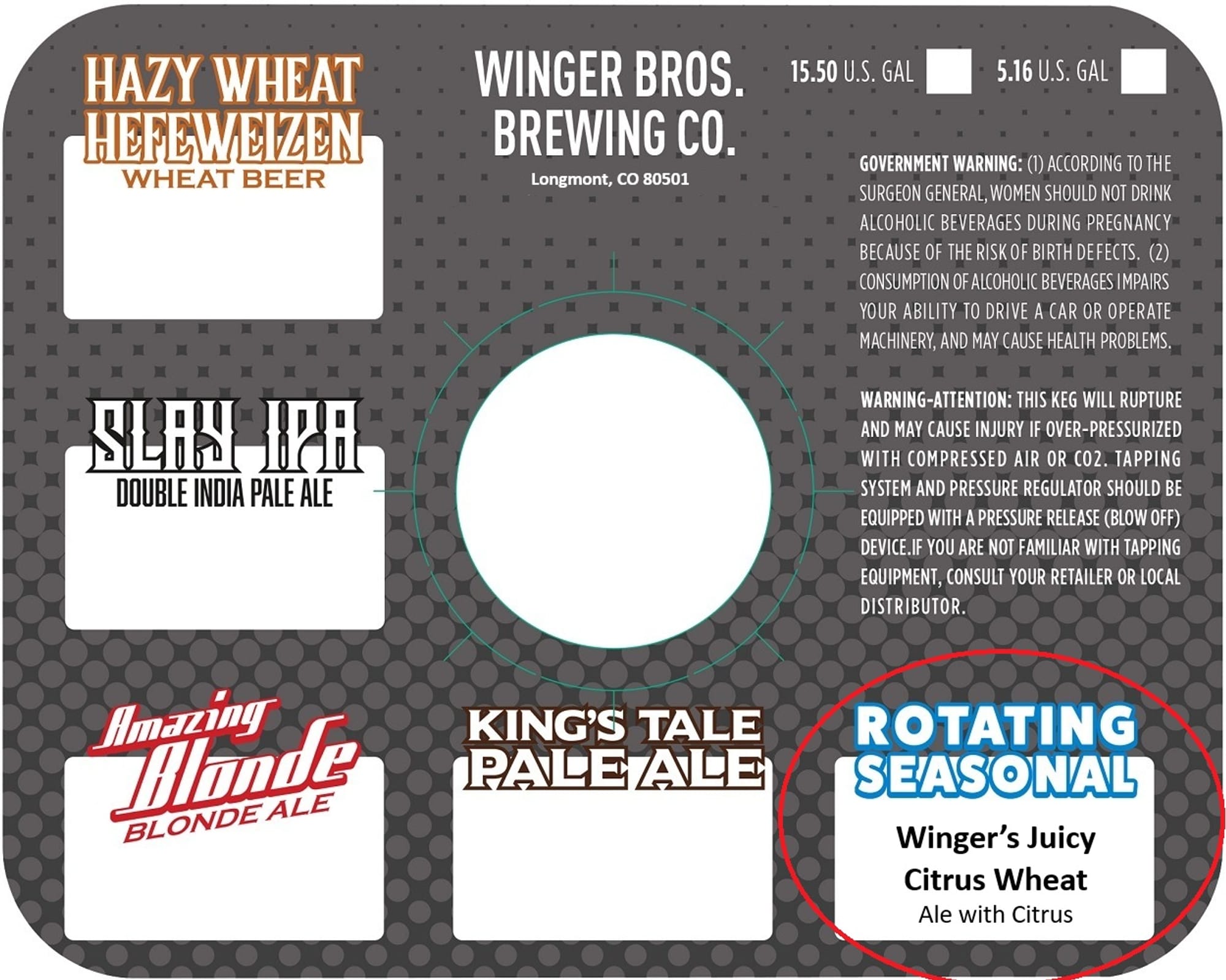 Slush IPA by Winger Brewing Co. - beer label