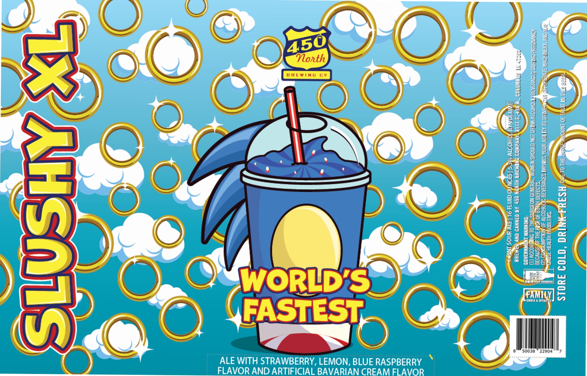 Slushy World’s Fastest by 450 North Brewing Co. - beer label