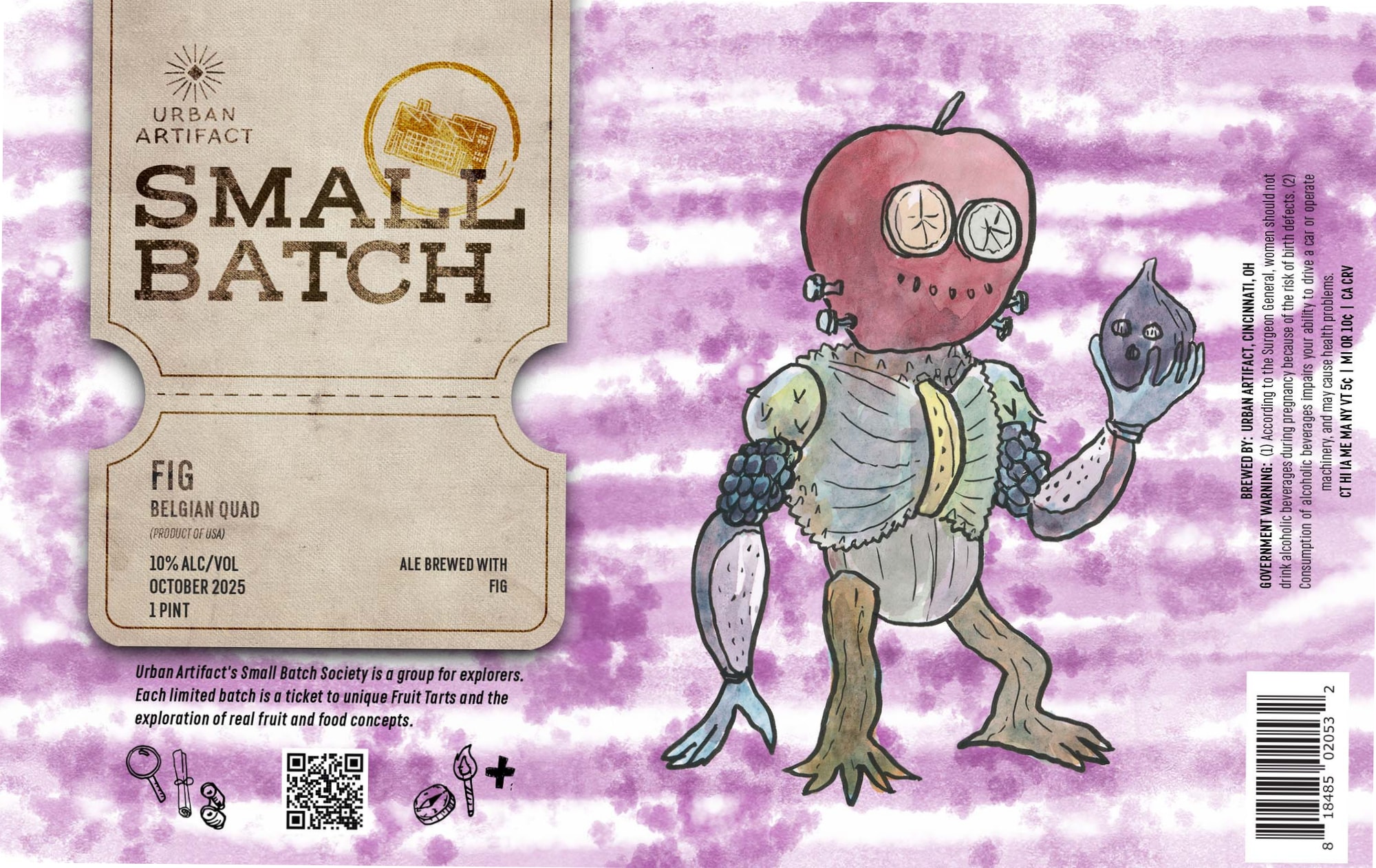 Small Batch Society Fig by Urban Artifact - beer label