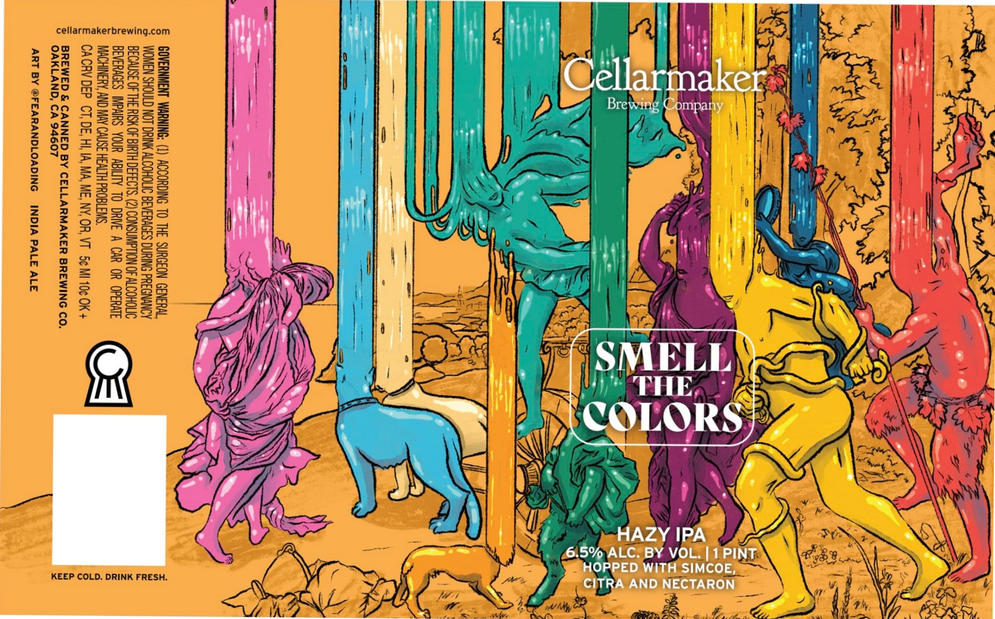 Smell the Colors by Cellarmaker Brewing Company - beer label