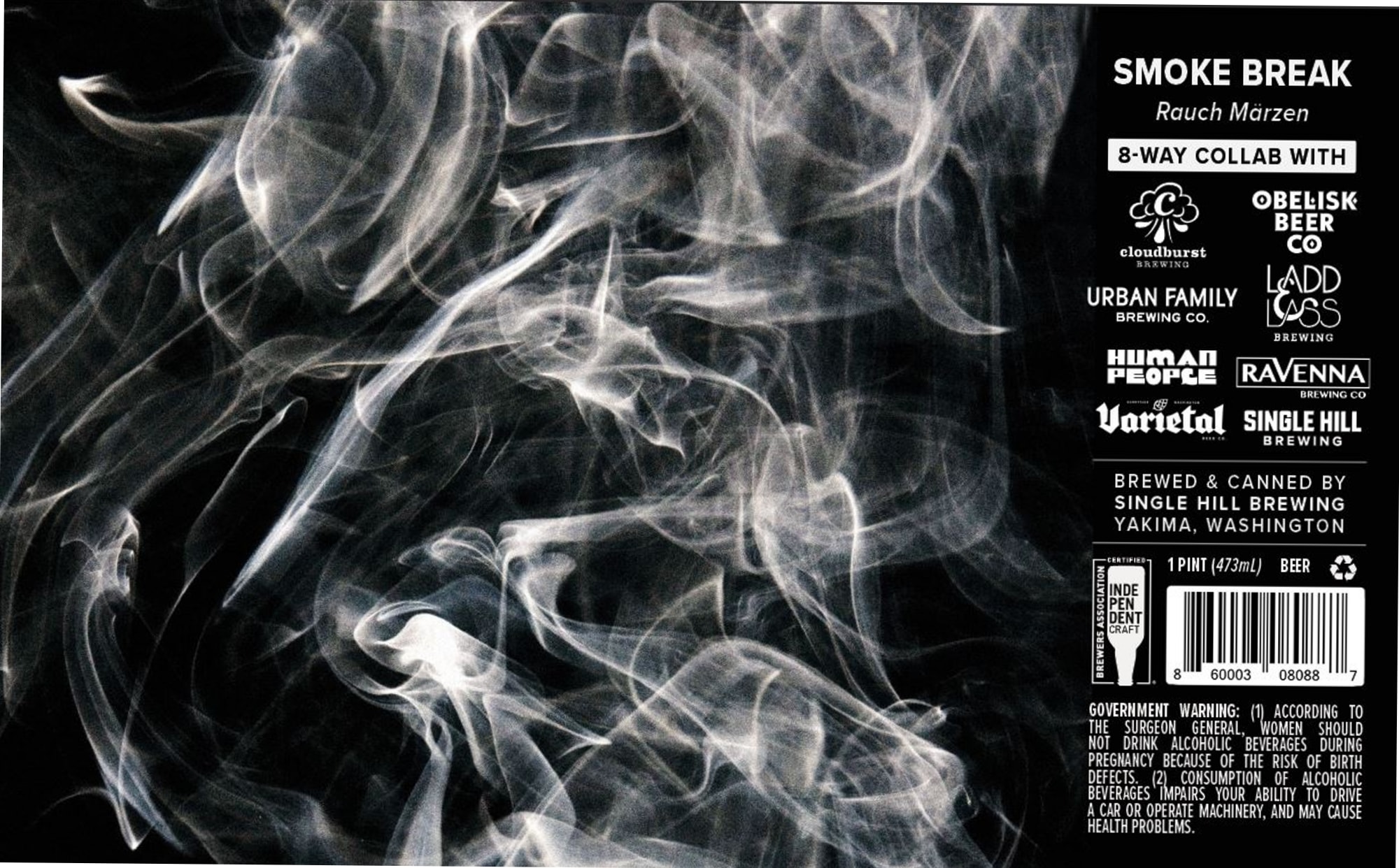 Smoke Break by Single Hill Brewing - beer label