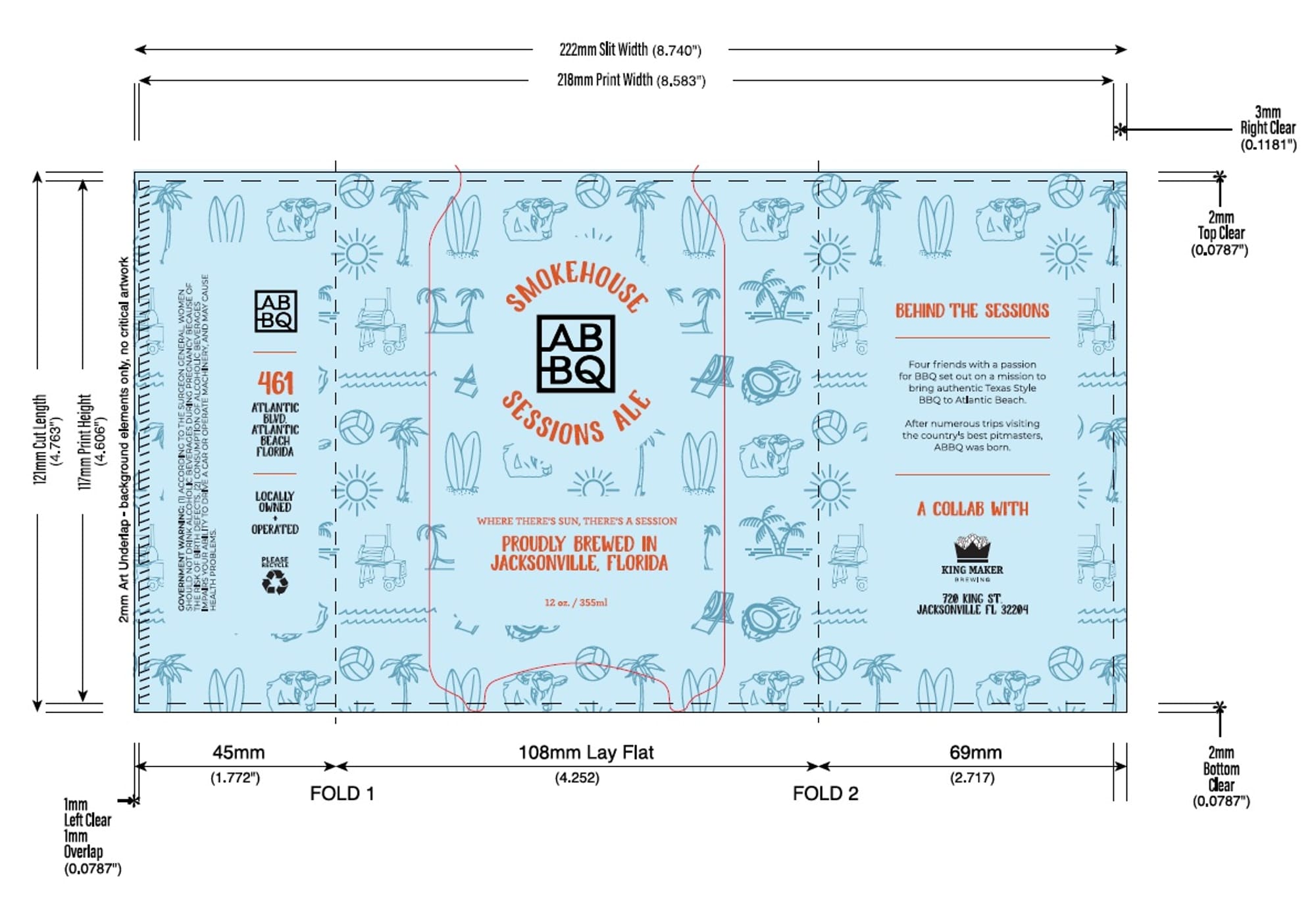 Smokehouse Sessions Ale by ABQ - beer label