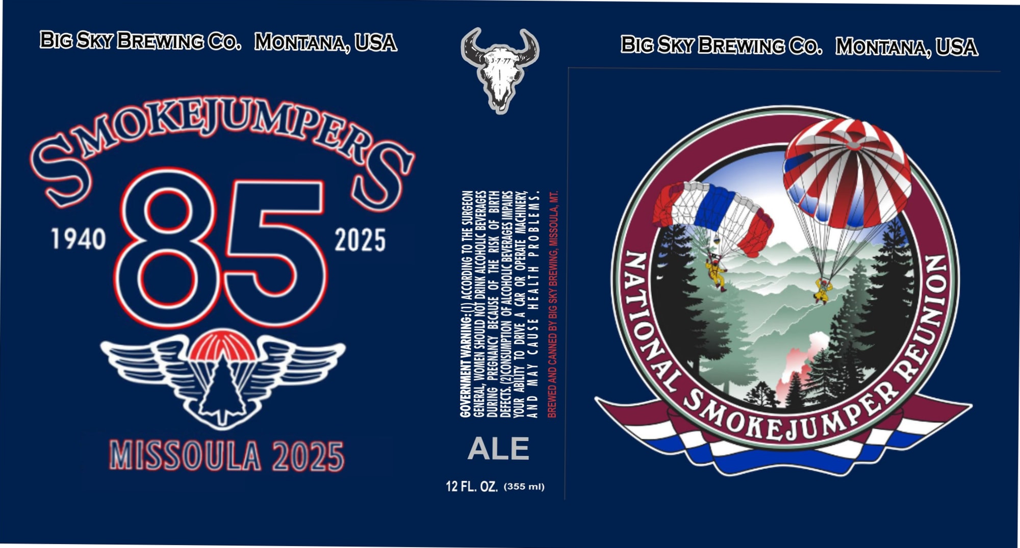 Smokejumpers 85 by Big Sky Brewing Co. - beer label