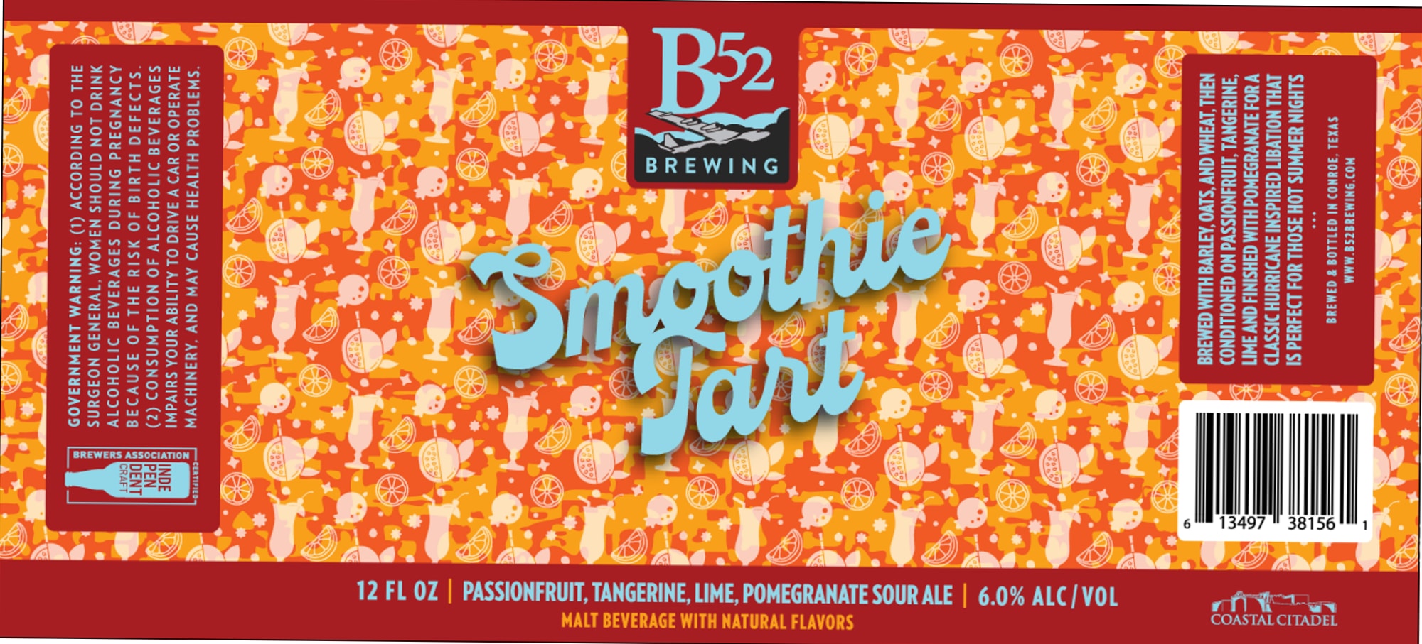 Smoothe Tart by B52 Brewing - beer label