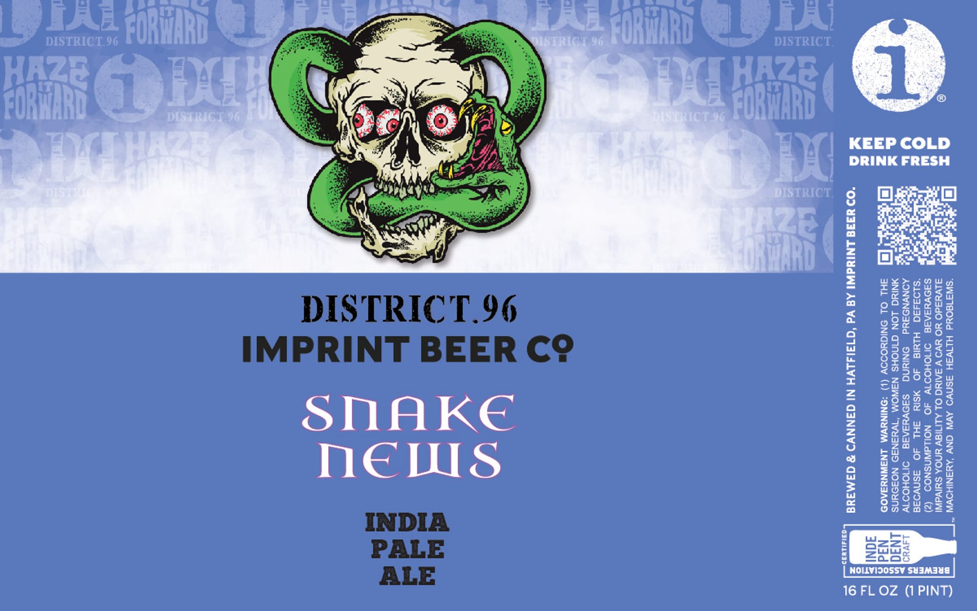 Snake News by Imprint Beer Co. - beer label