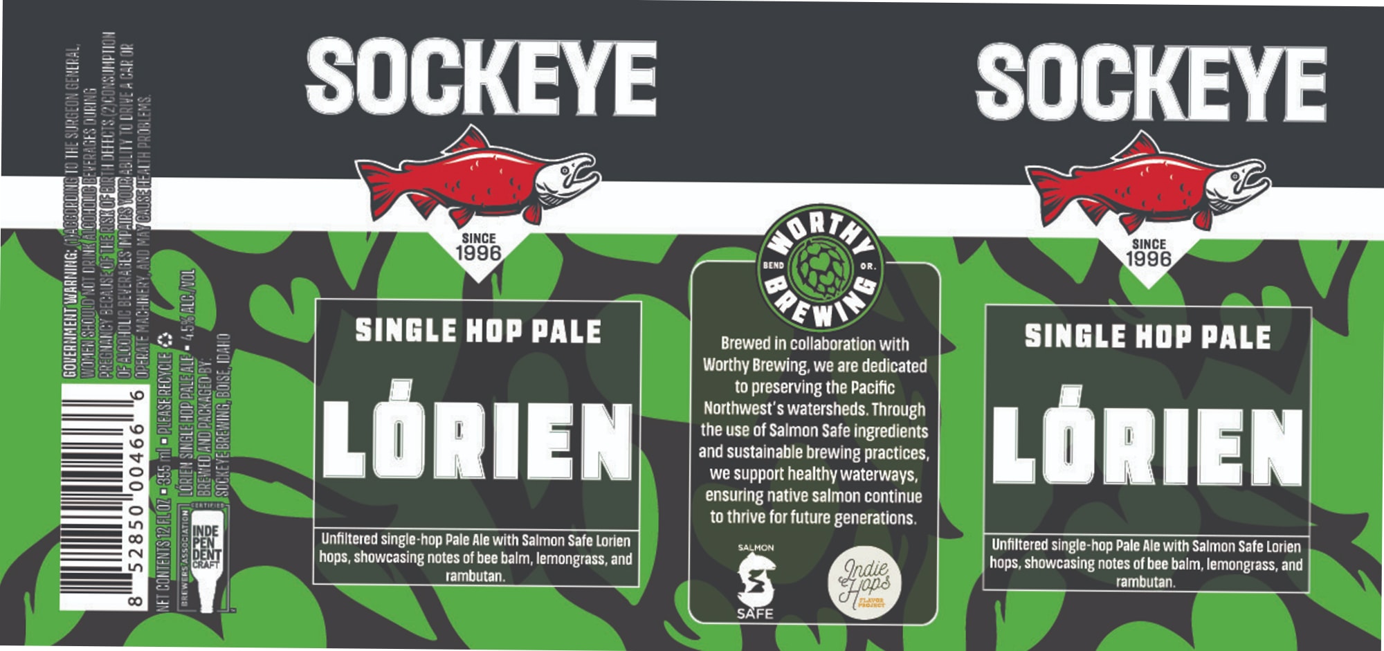 Sockeye by Worthy Brewing/Lórien Brewing - beer label