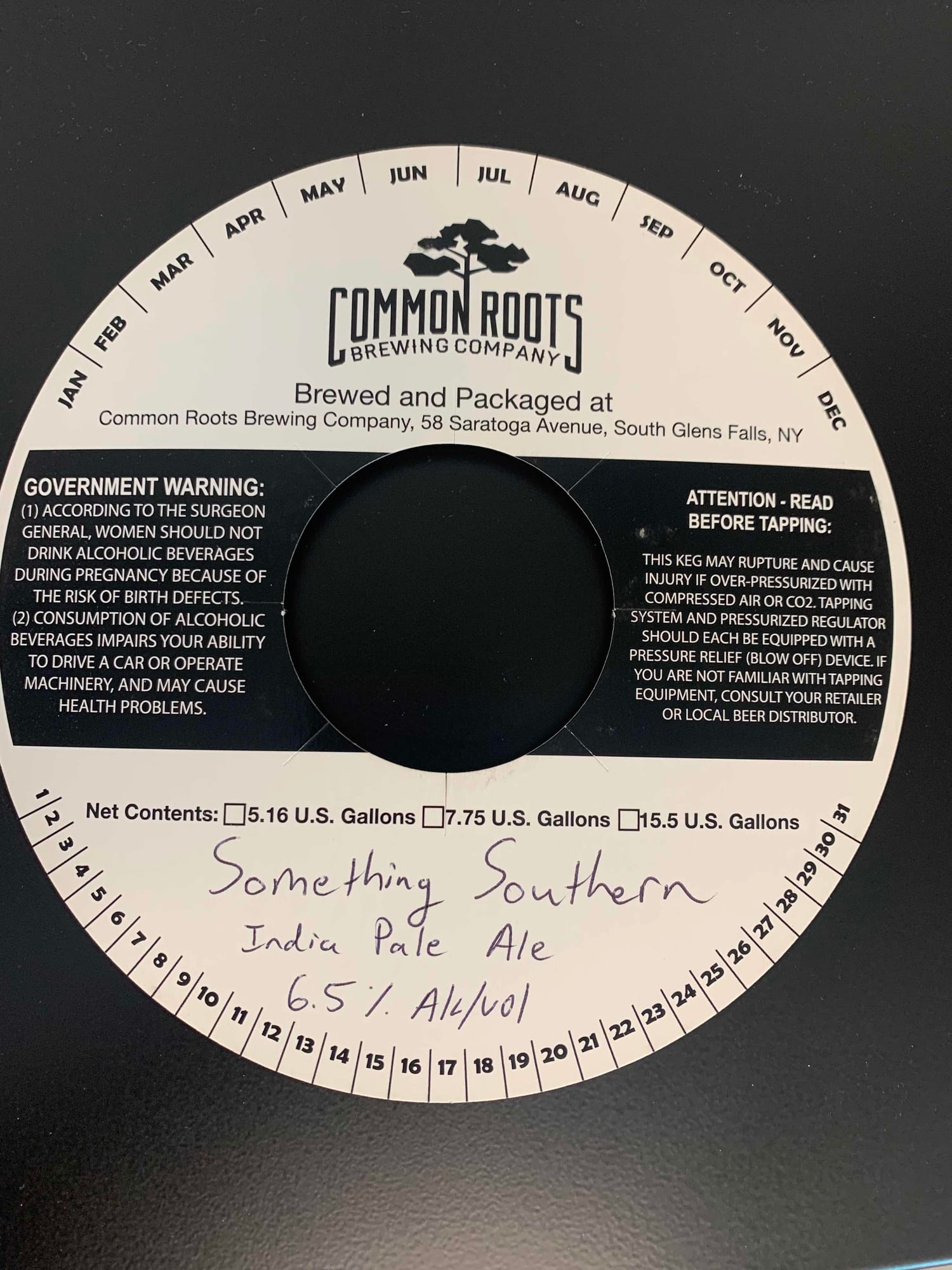 Something Southern by Common Roots Brewing Company - beer label