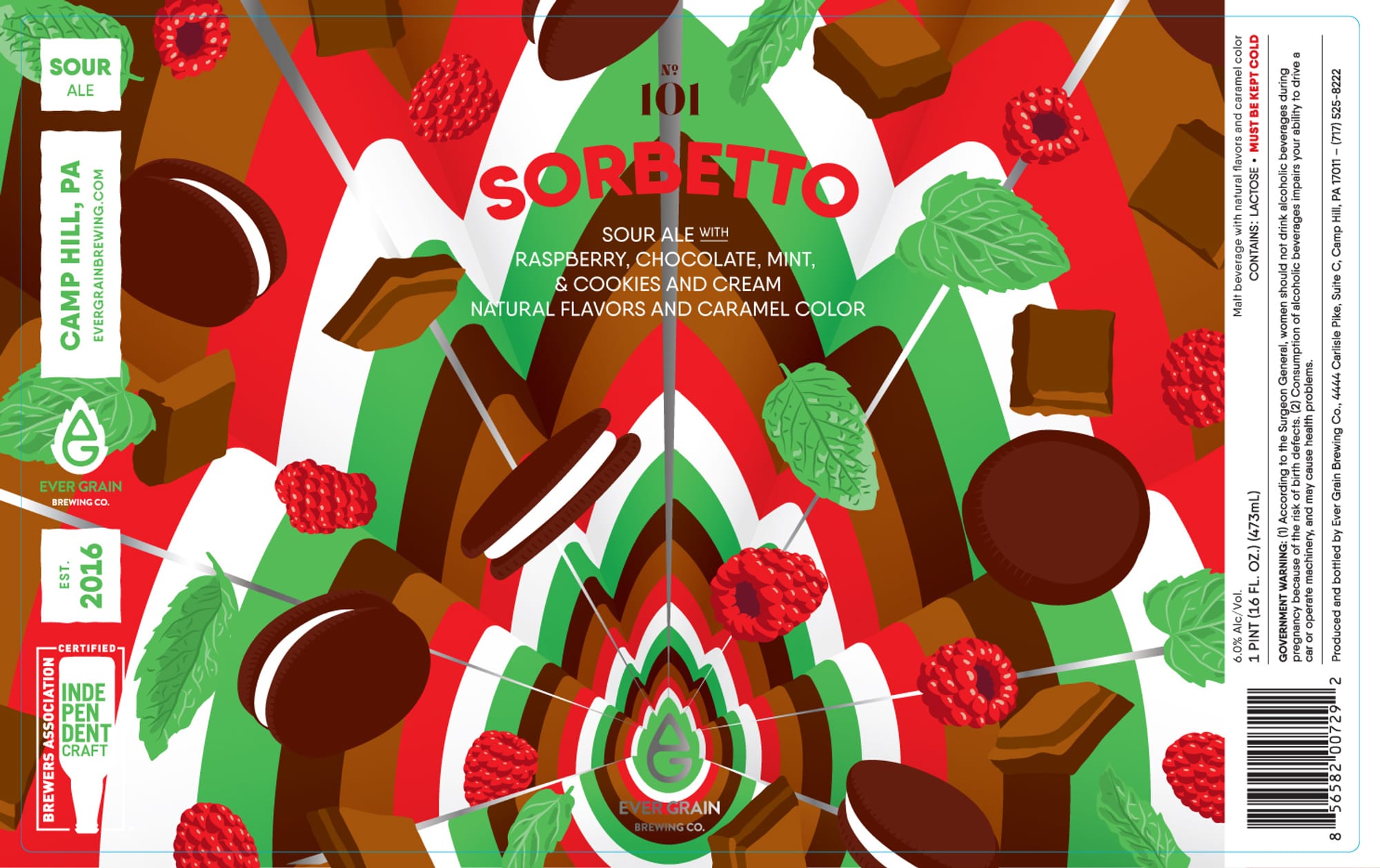 Sorbetto by Ever Grain Brewing Co. - beer label