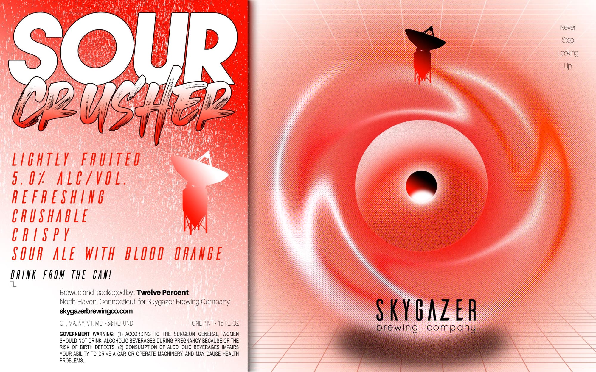 Sour Crusher by Skygazer Brewing Company - beer label