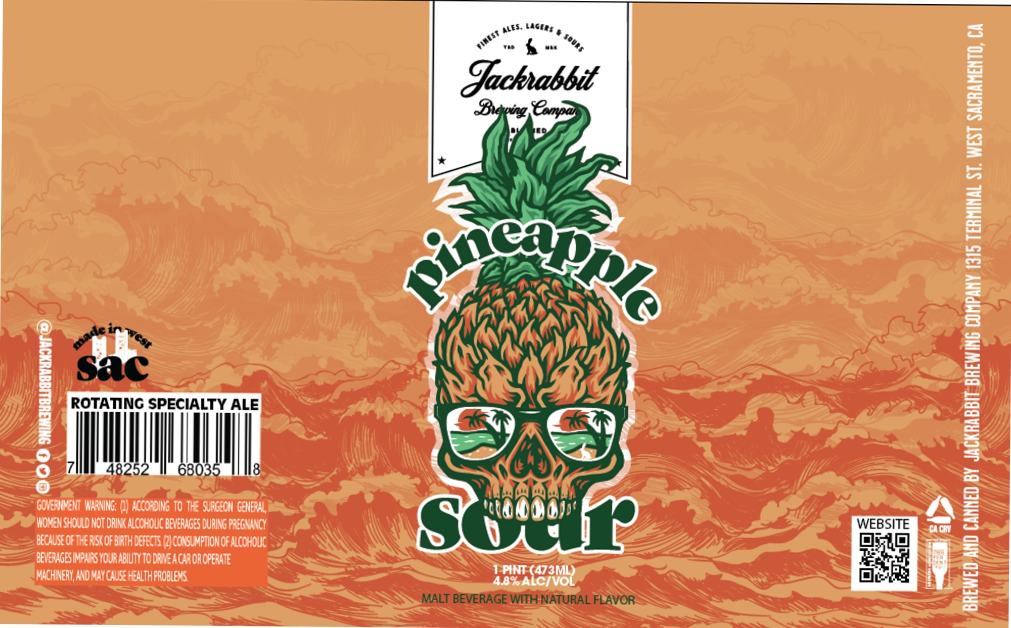 Sour by Jackrabbit Brewing Company - beer label