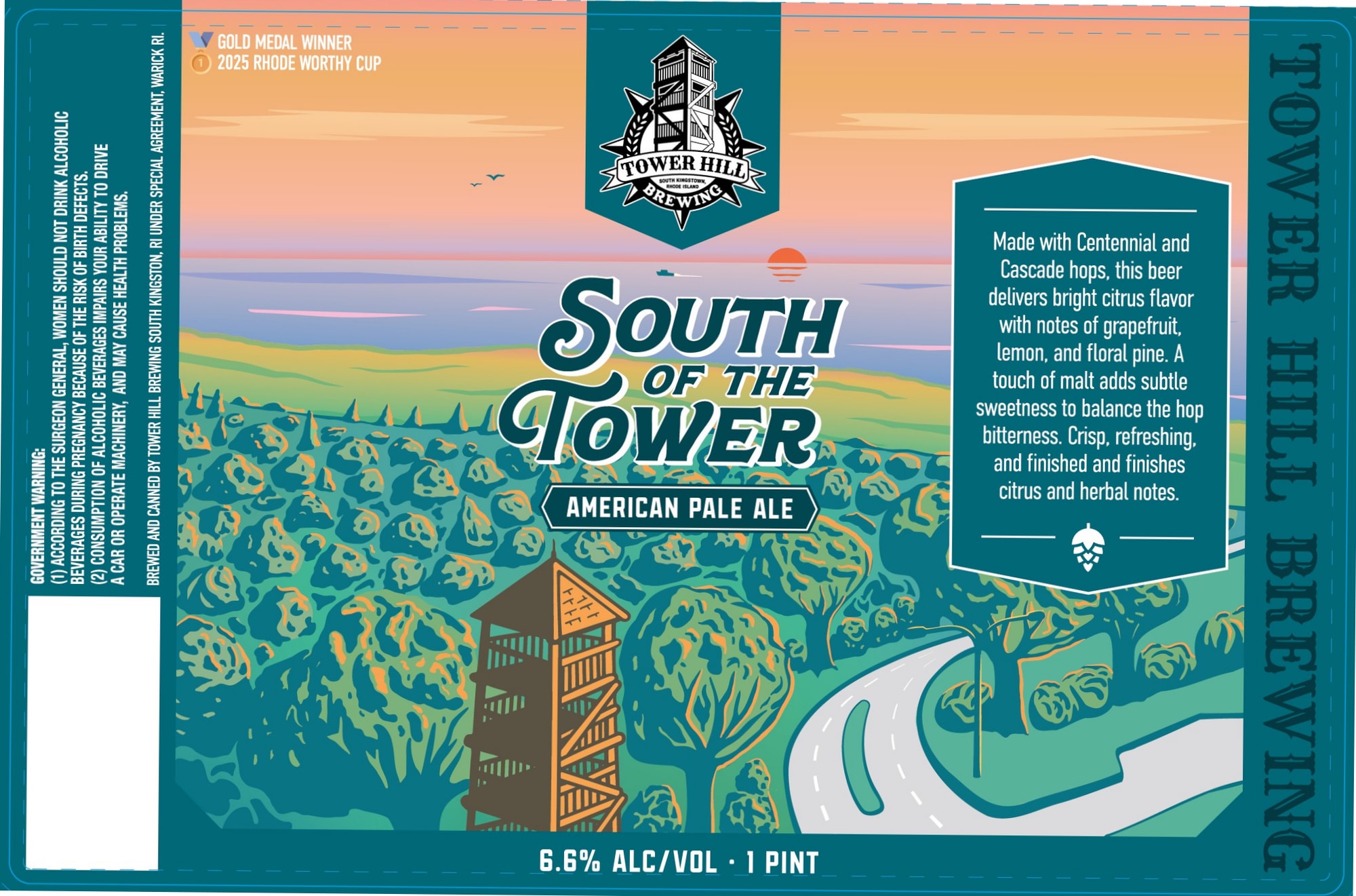 South of the Tower by Tower Hill Brewing - beer label