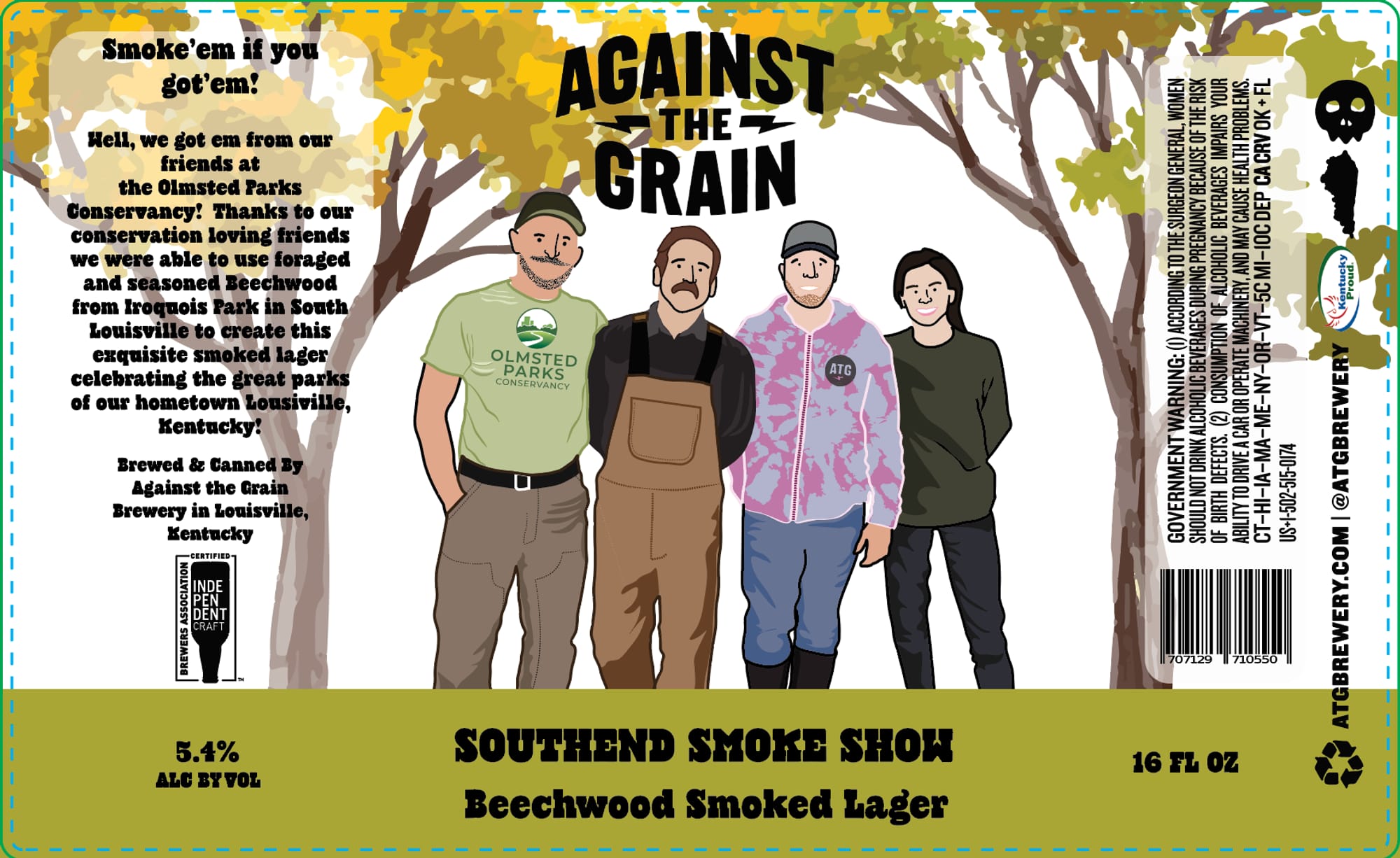 Southend Smoke Show by Against the Grain Brewery - beer label