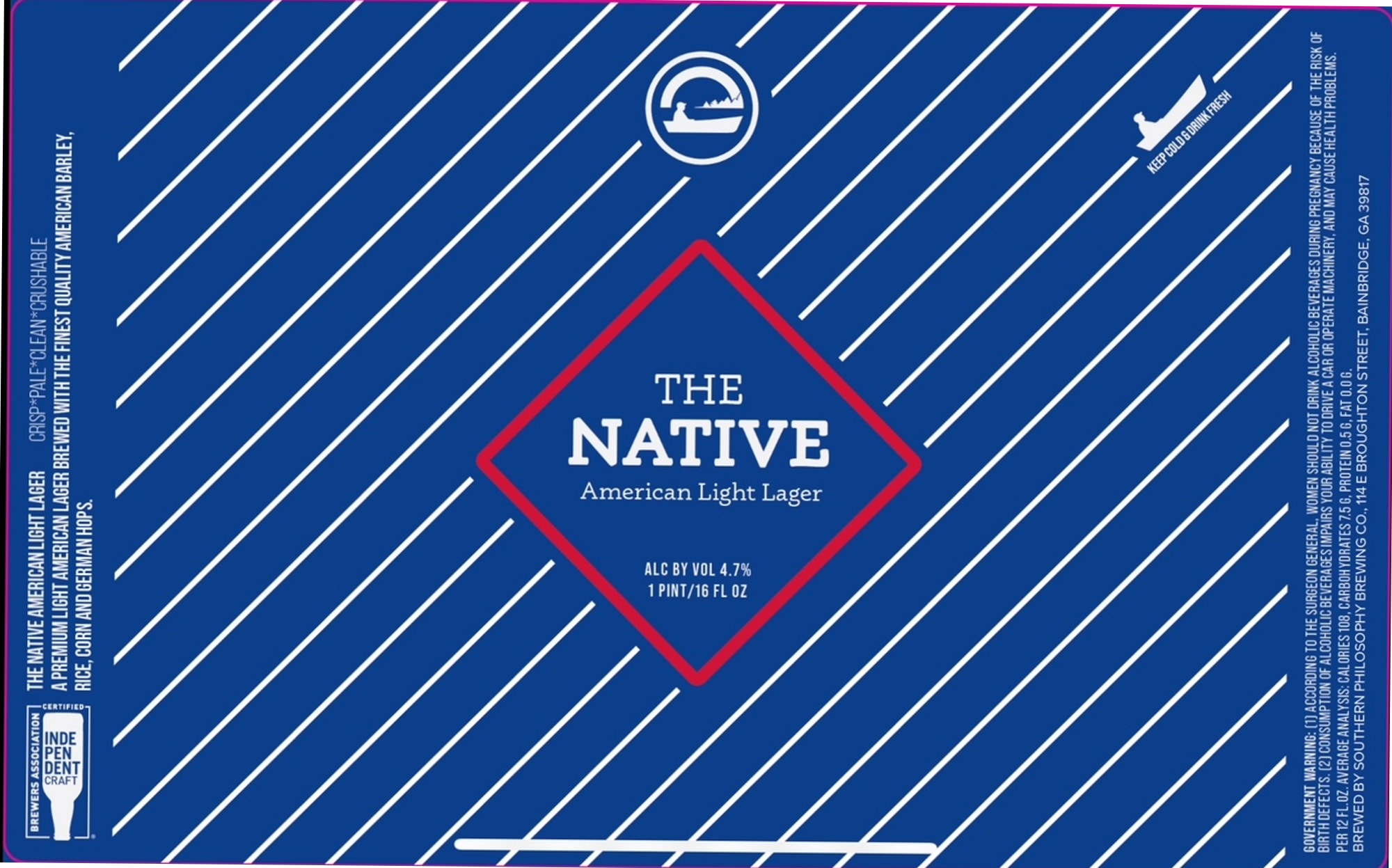 The Native by Southern Philosophy Brewing - beer label