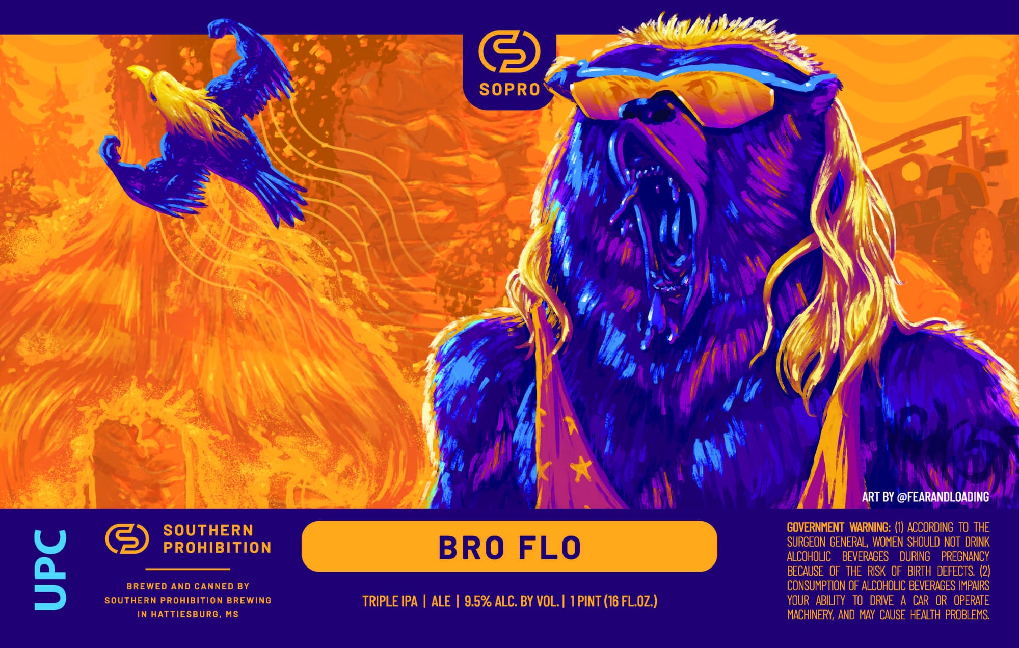 Bro Flo by Southern Prohibition - beer label
