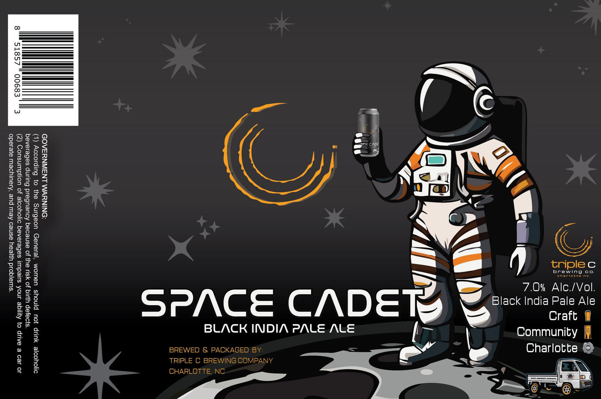Space Cadet by Triple C Brewing Company - beer label
