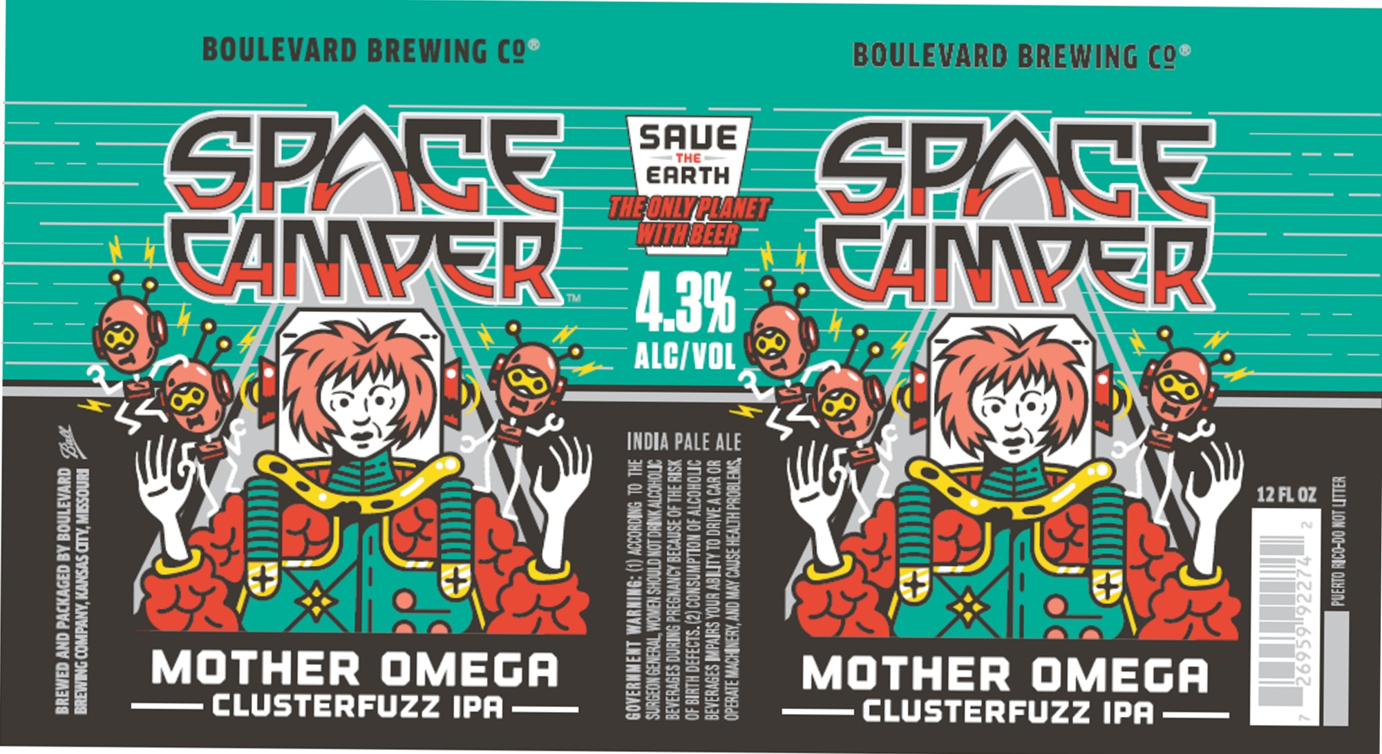 Space Camper by Boulevard Brewing Co. - beer label