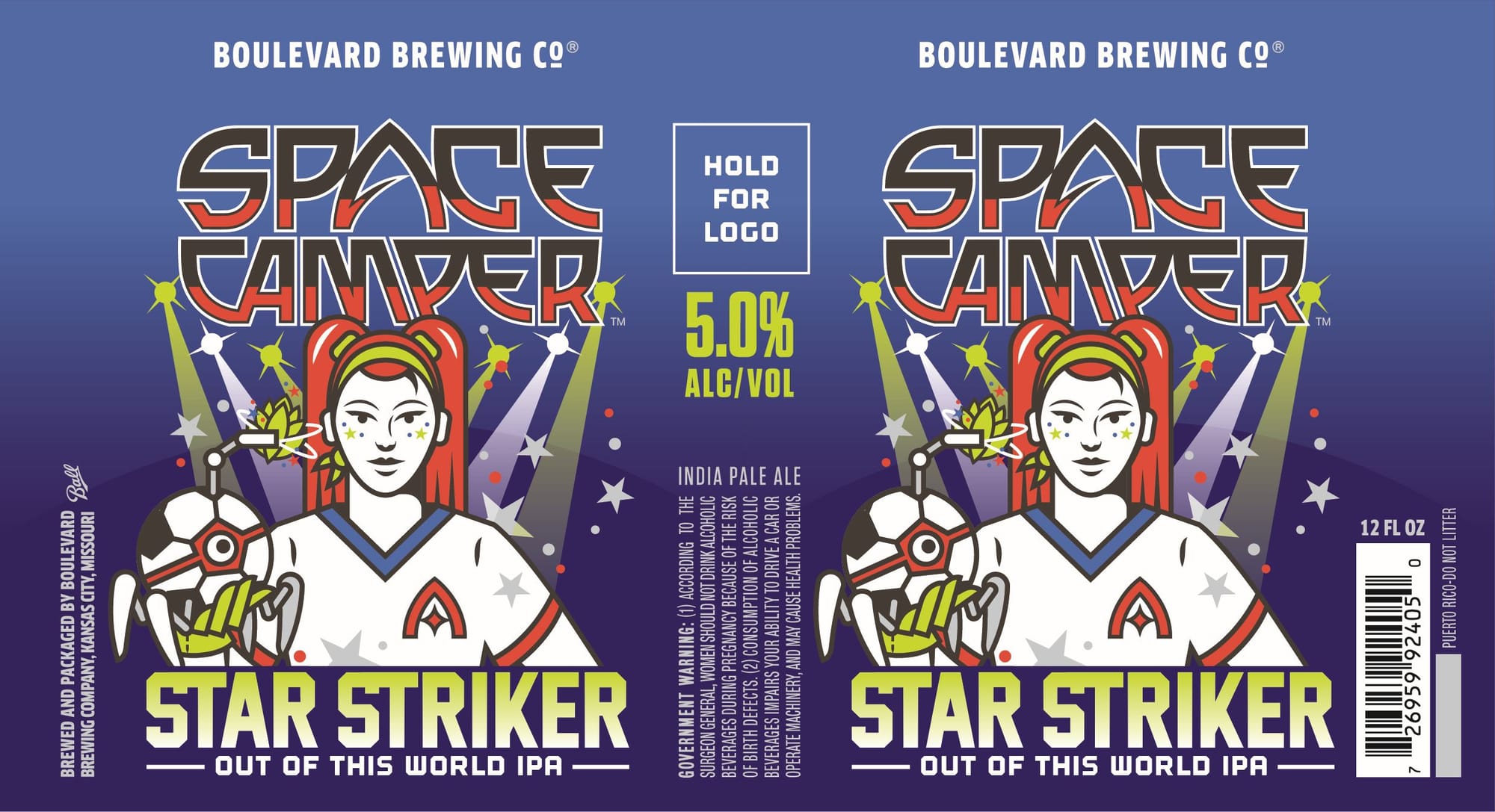 Space Camper Star Striker by Boulevard Brewing Co. - beer label