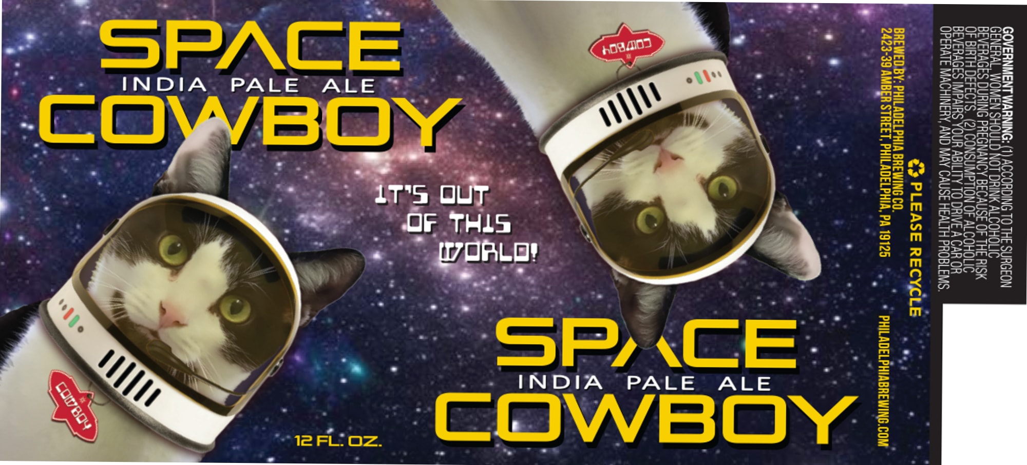 Space Cowboy by Philadelphia Brewing Company - beer label
