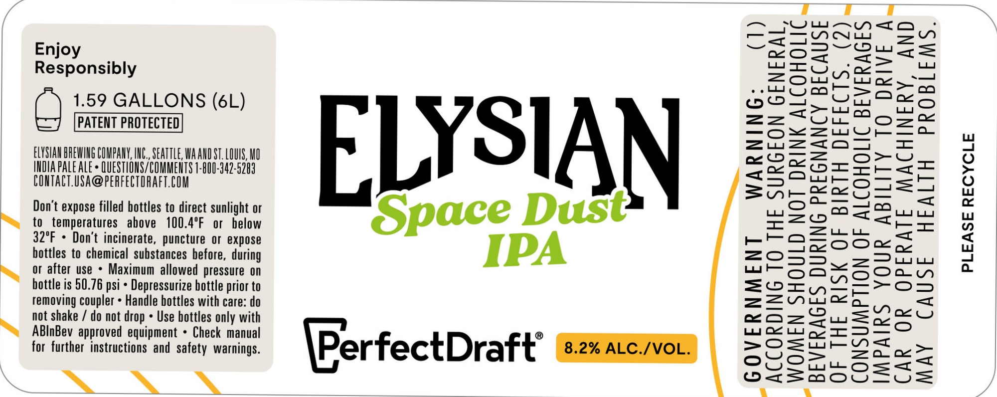 Space Dust IPA by Elysian Brewing - beer label