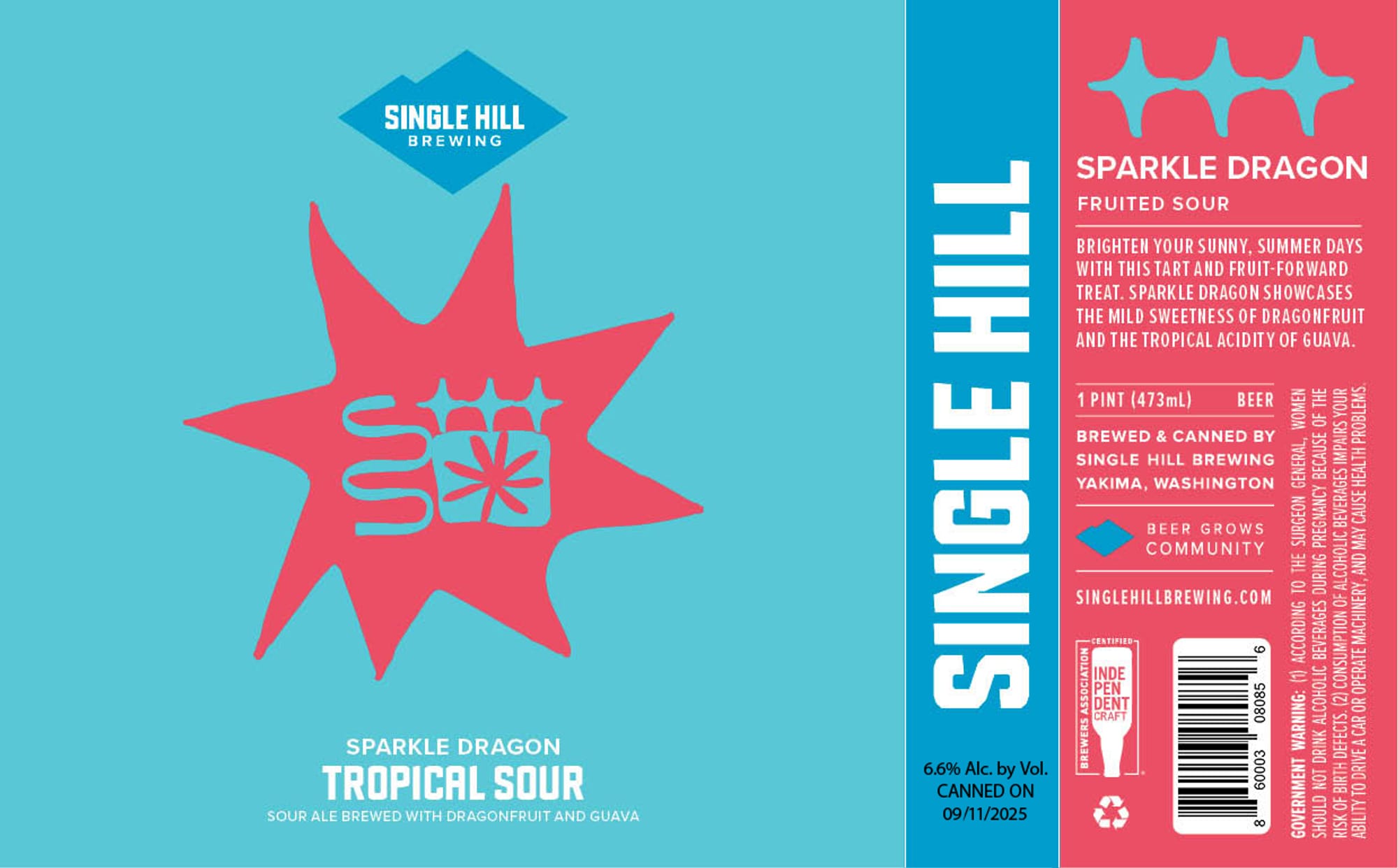 Sparkle Dragon by Single Hill Brewing - beer label