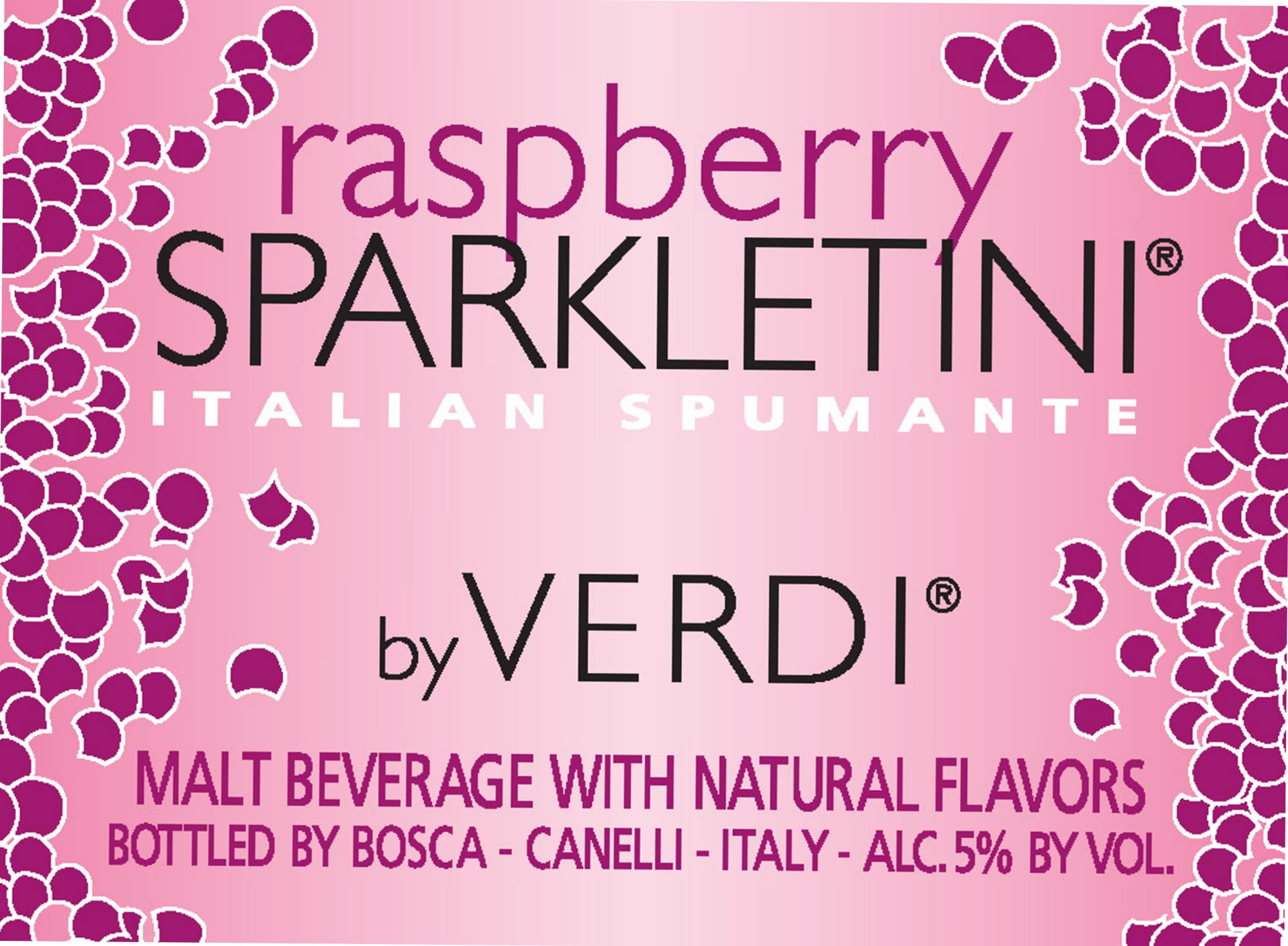 Sparkletini by Verdi - beer label