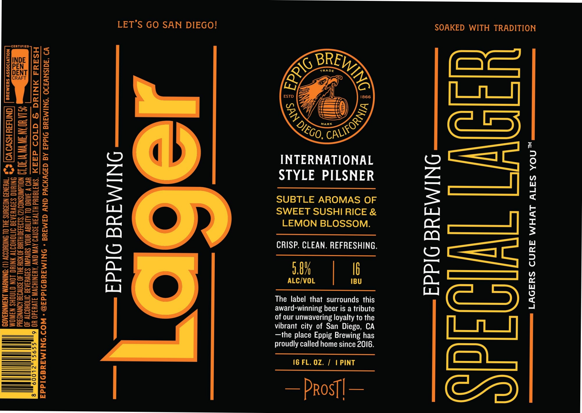 Special Release International Style Pilsner by Eppig Brewing - beer label