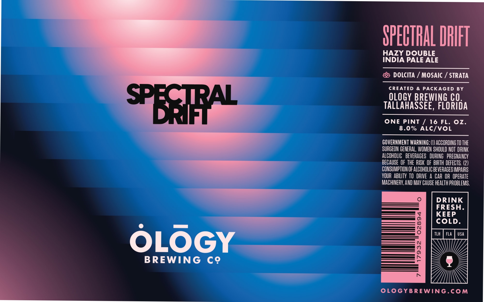 Spectral Drift by Ology Brewing Co. - beer label