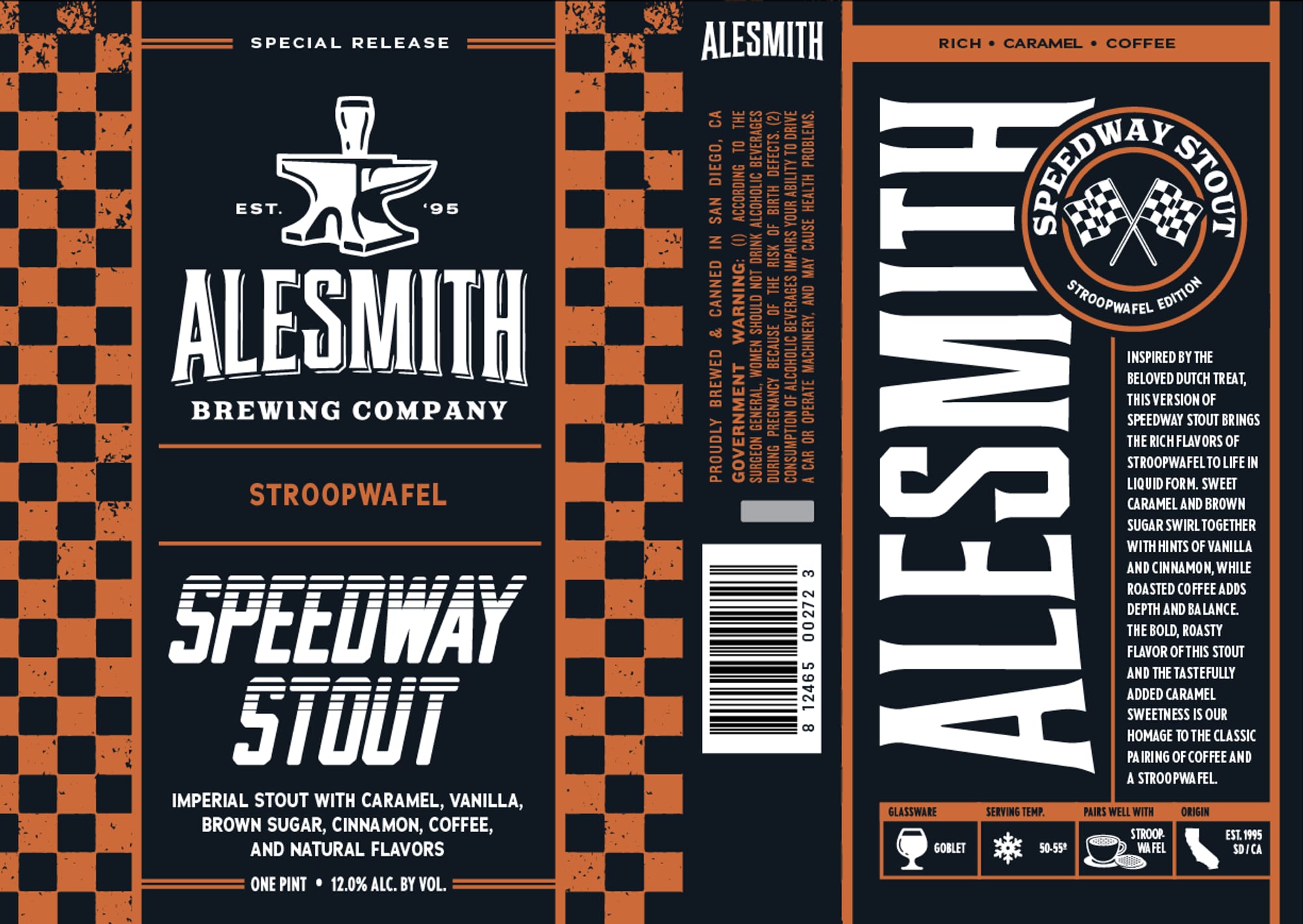 Speedway Stout (Stroopwafel Edition) by Alesmith Brewing Company - beer label