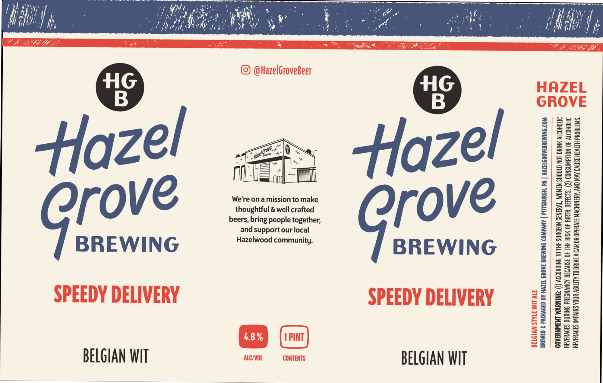 Speedy Delivery by Hazel Grove Brewing - beer label