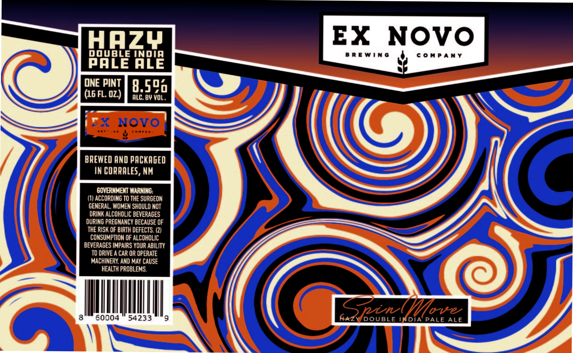 Spin Move by Ex Novo Brewing Company - beer label