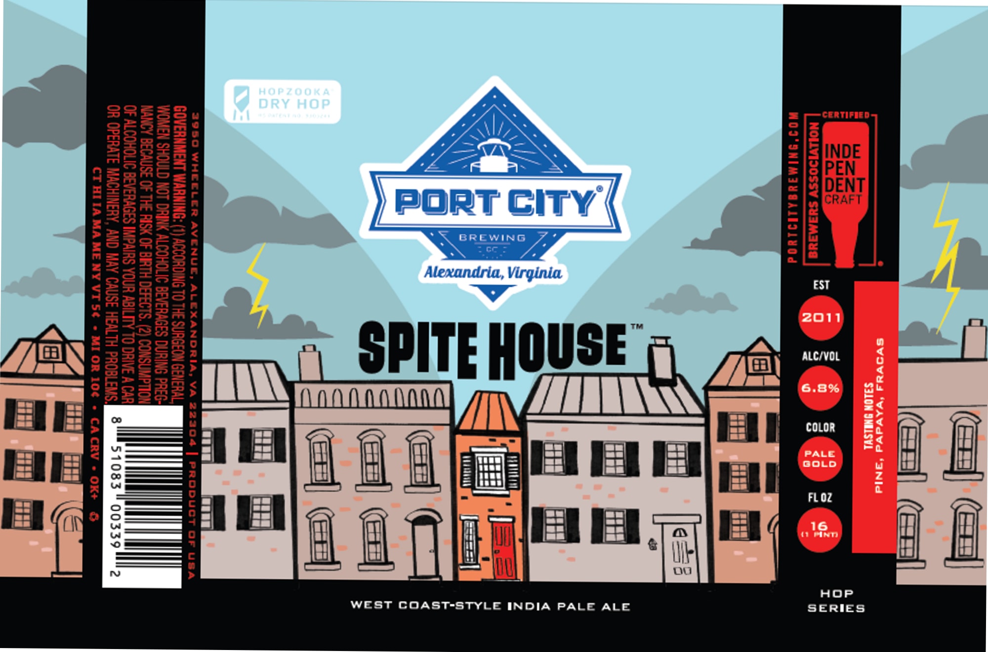 Spite House by Port City Brewing - beer label