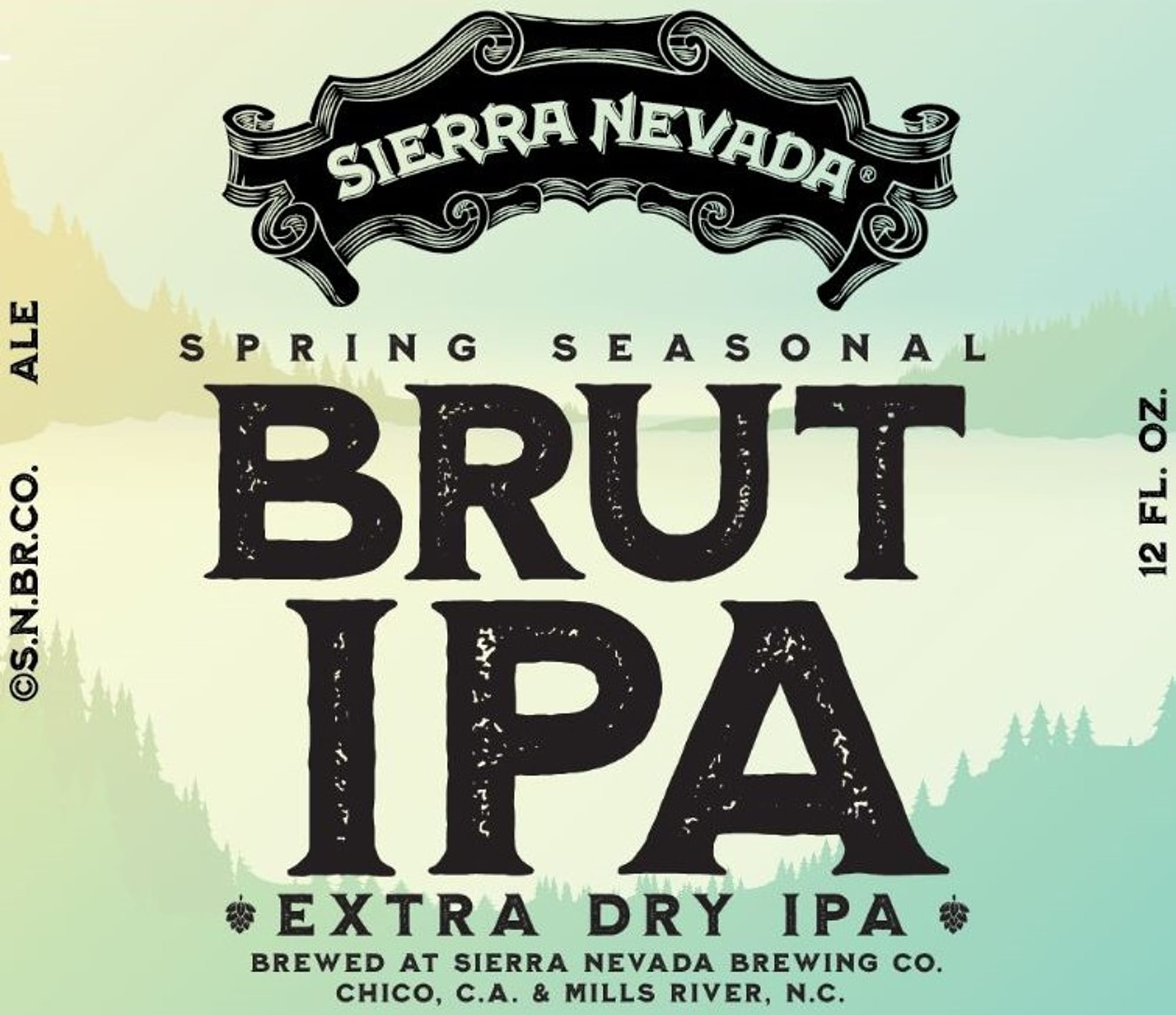 Spring Seasonal Brut IPA by Sierra Nevada Brewing Co. - beer label