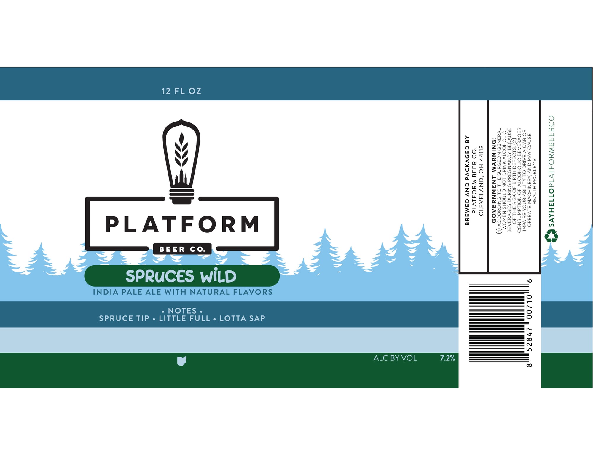 Spruces Wild by Platform Beer Co. - beer label