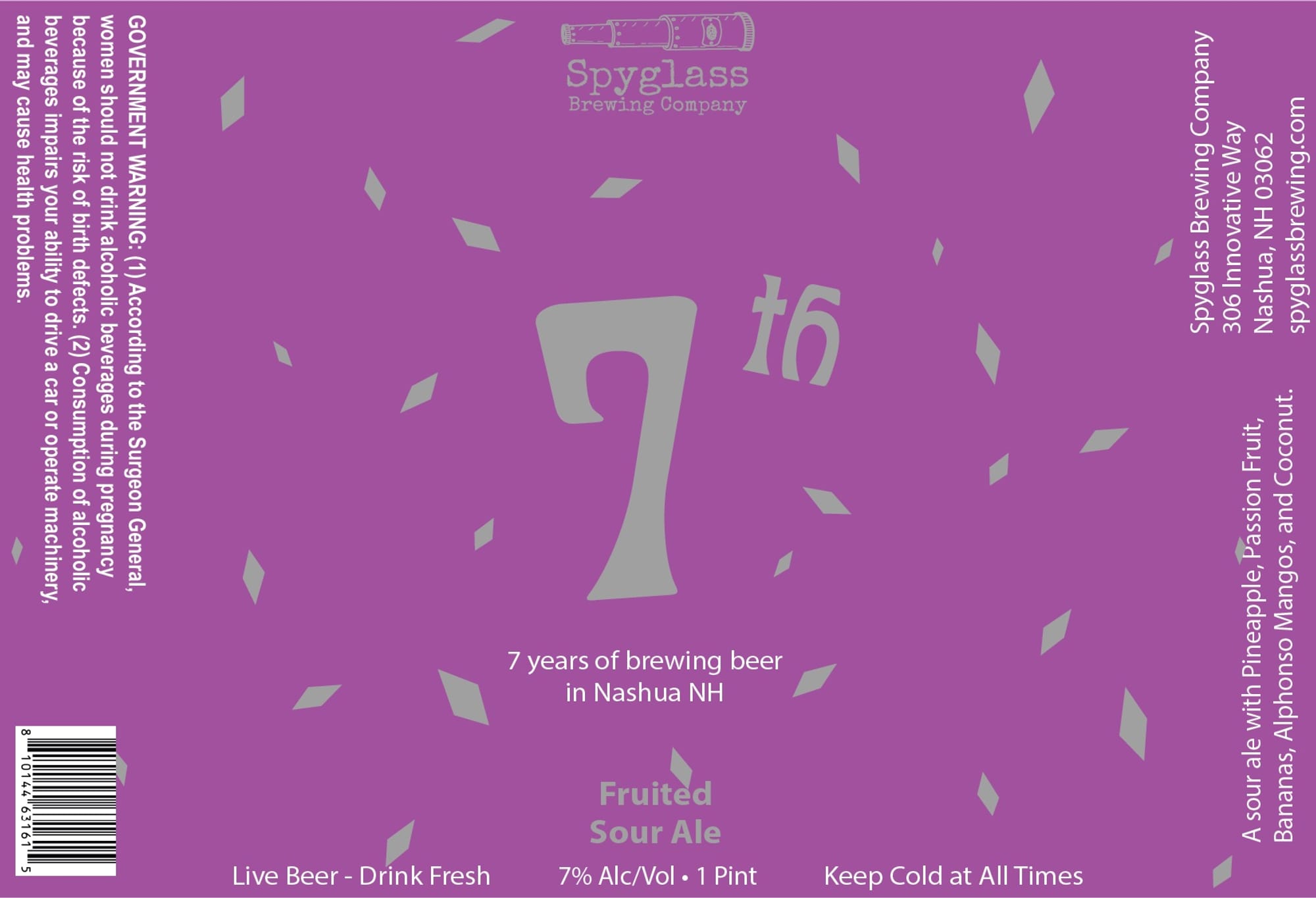 76 by Spyglass Brewing Company - beer label