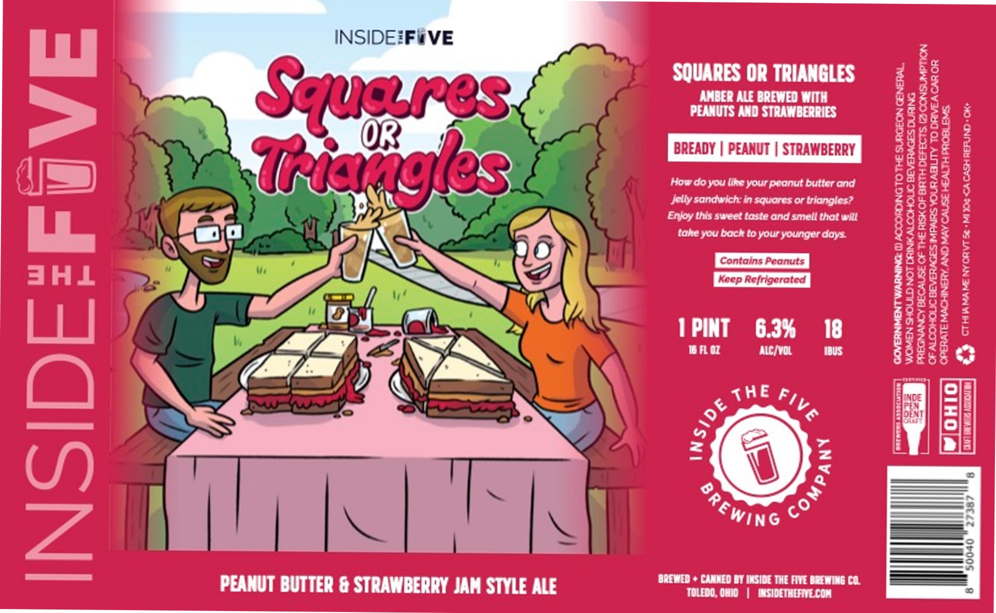 Squares or Triangles by Inside the Five Brewing Company - beer label