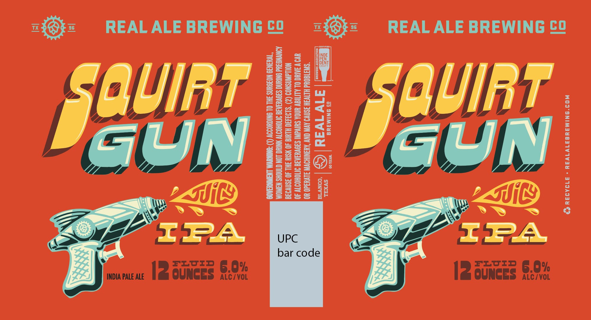 Squirt Gun by Real Ale Brewing Co. - beer label