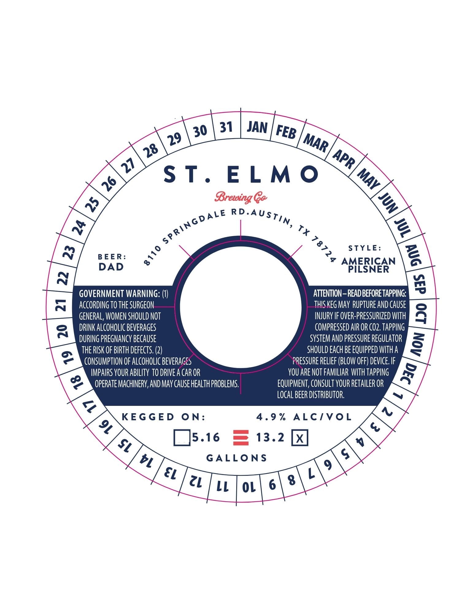 American Pilsner by St. Elmo Brewing Co. - beer label