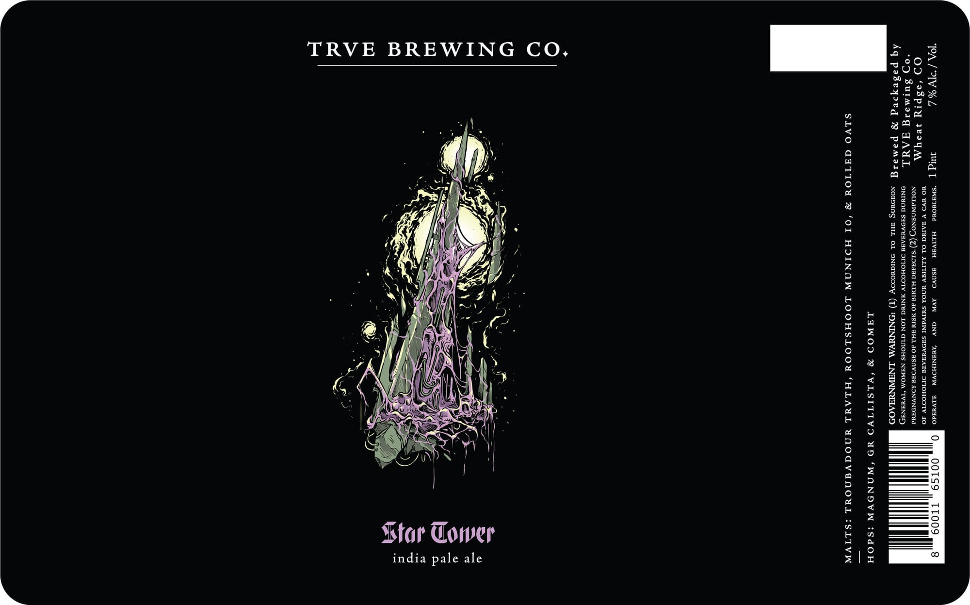 Star Tower by Trve Brewing Co. - beer label