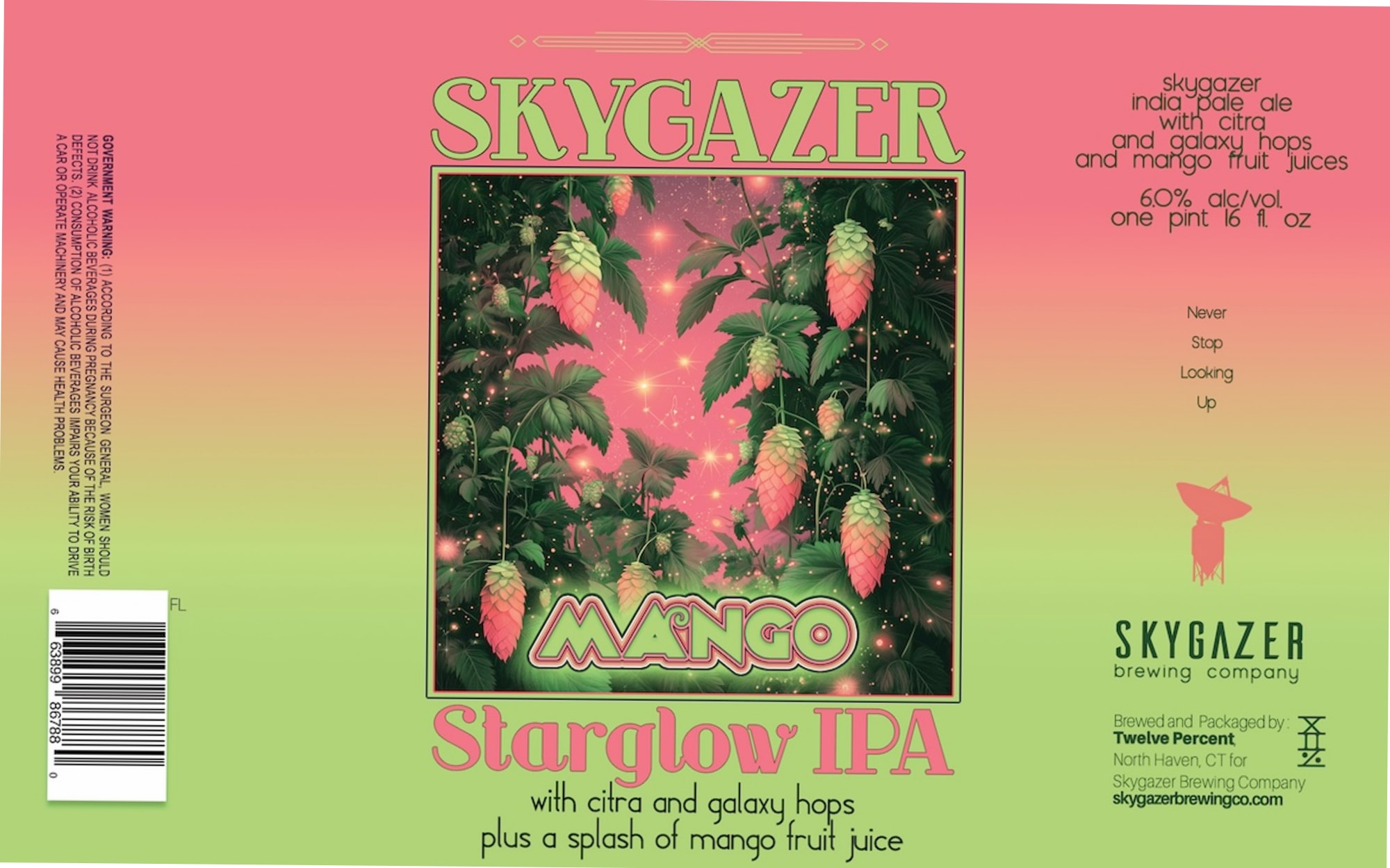 Starglow IPA by Skygazer Brewing Company - beer label