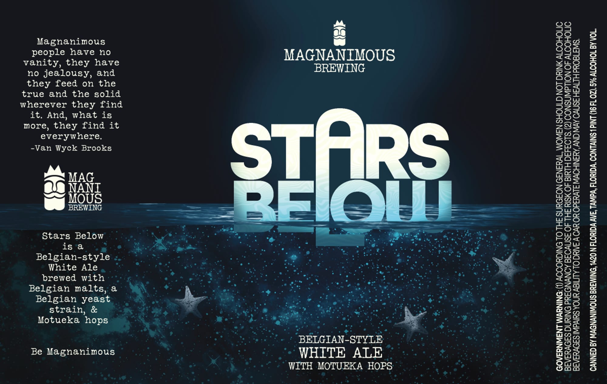 Stars Below by Magnanimous Brewing - beer label